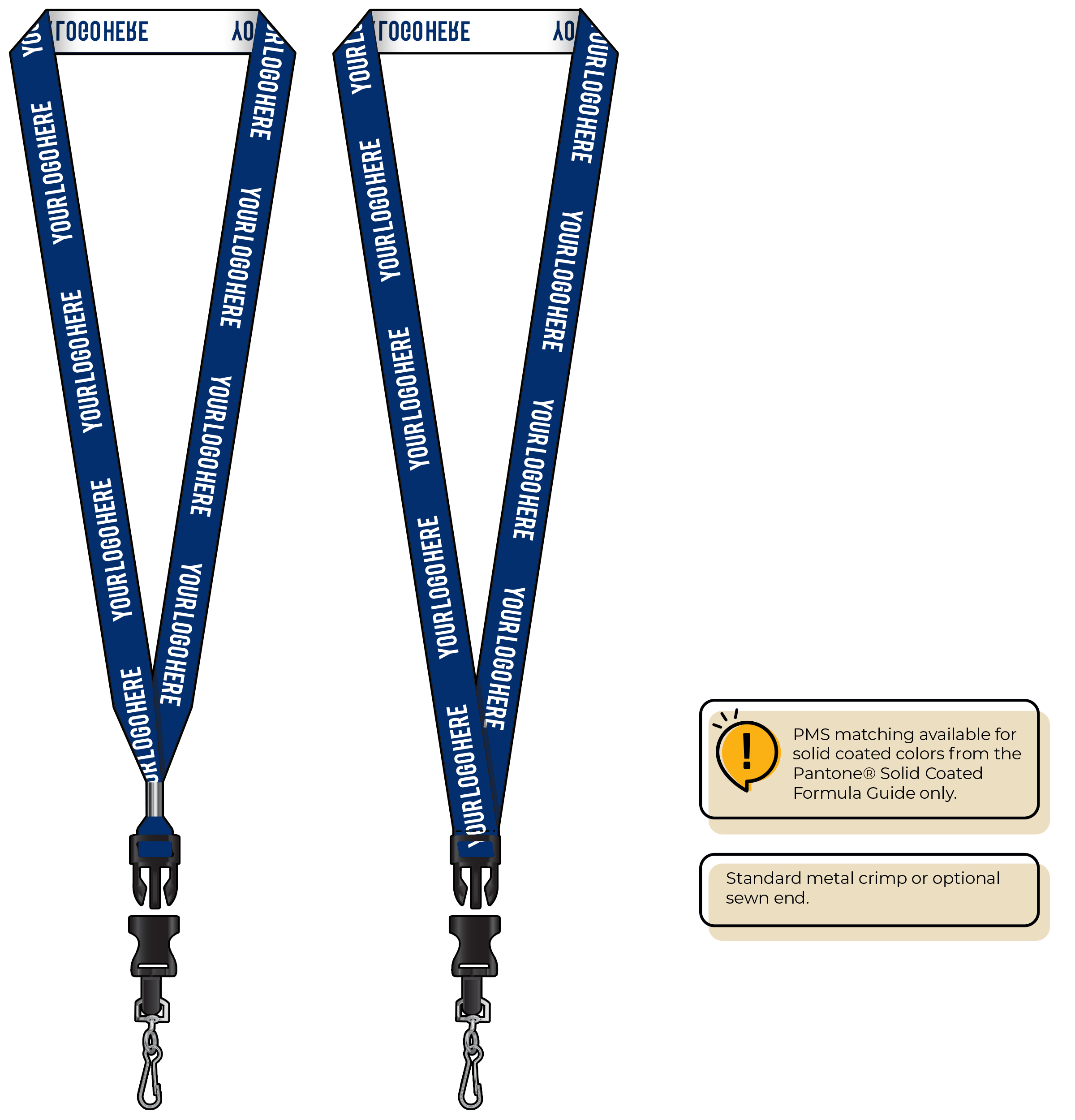 BH0023 | 3/4" Woven Lanyards :: DETACH BUCKLE