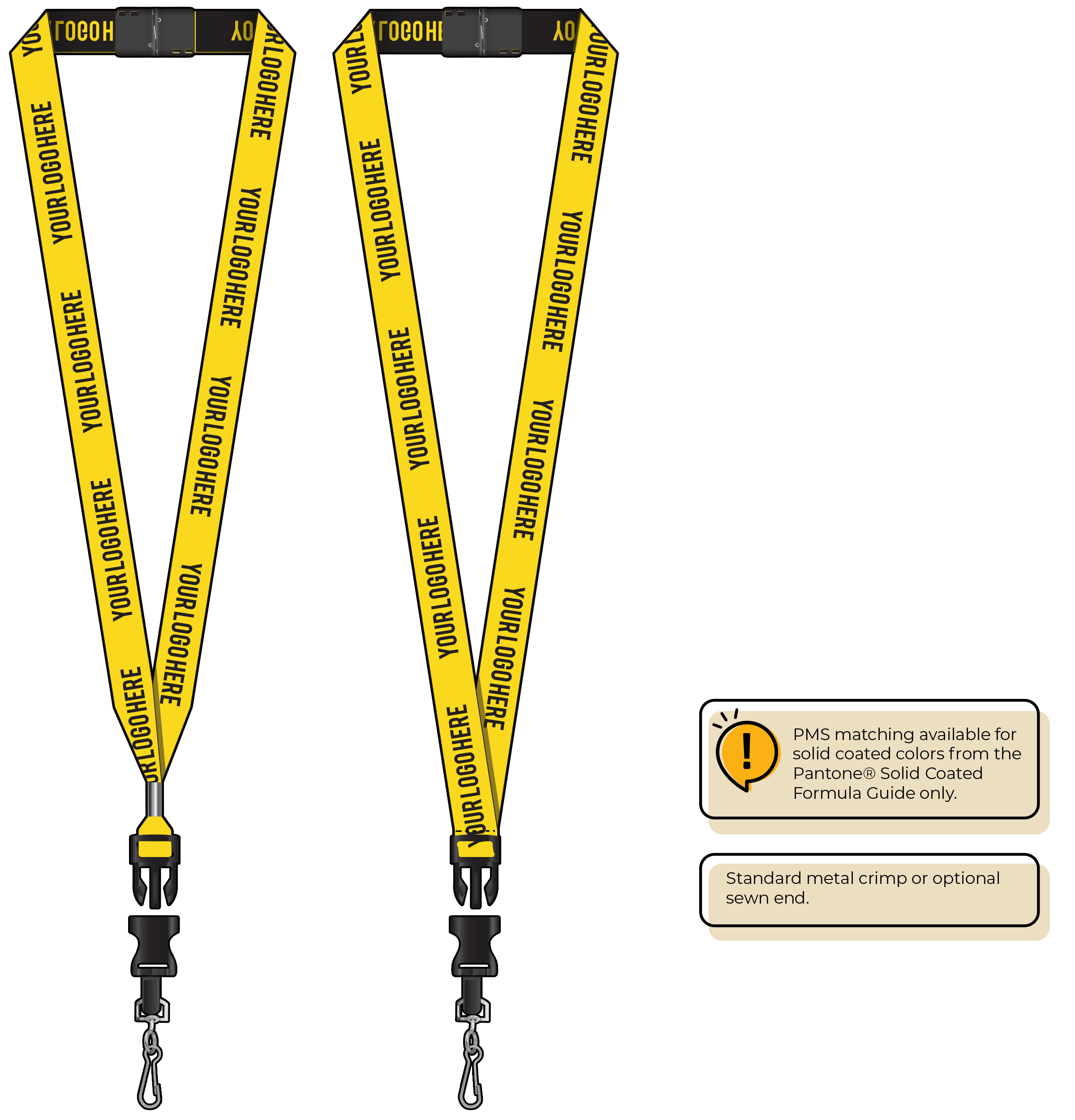 BH0023 | 3/4" Woven Lanyards :: DETACH BUCKLE