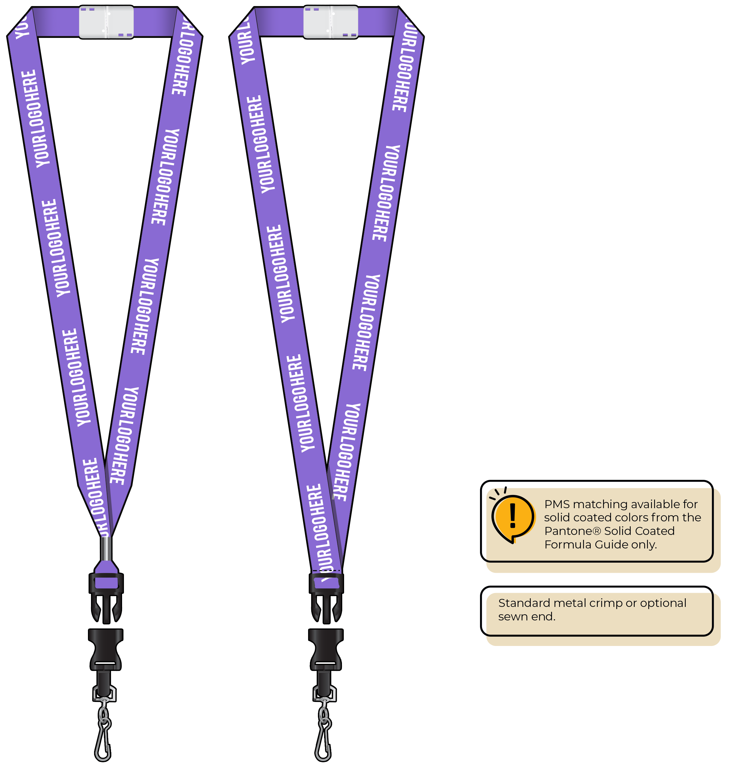 BHN013 | 3/4" Neon MicroWeave Silkscreen Lanyards :: DETACH BUCKLE