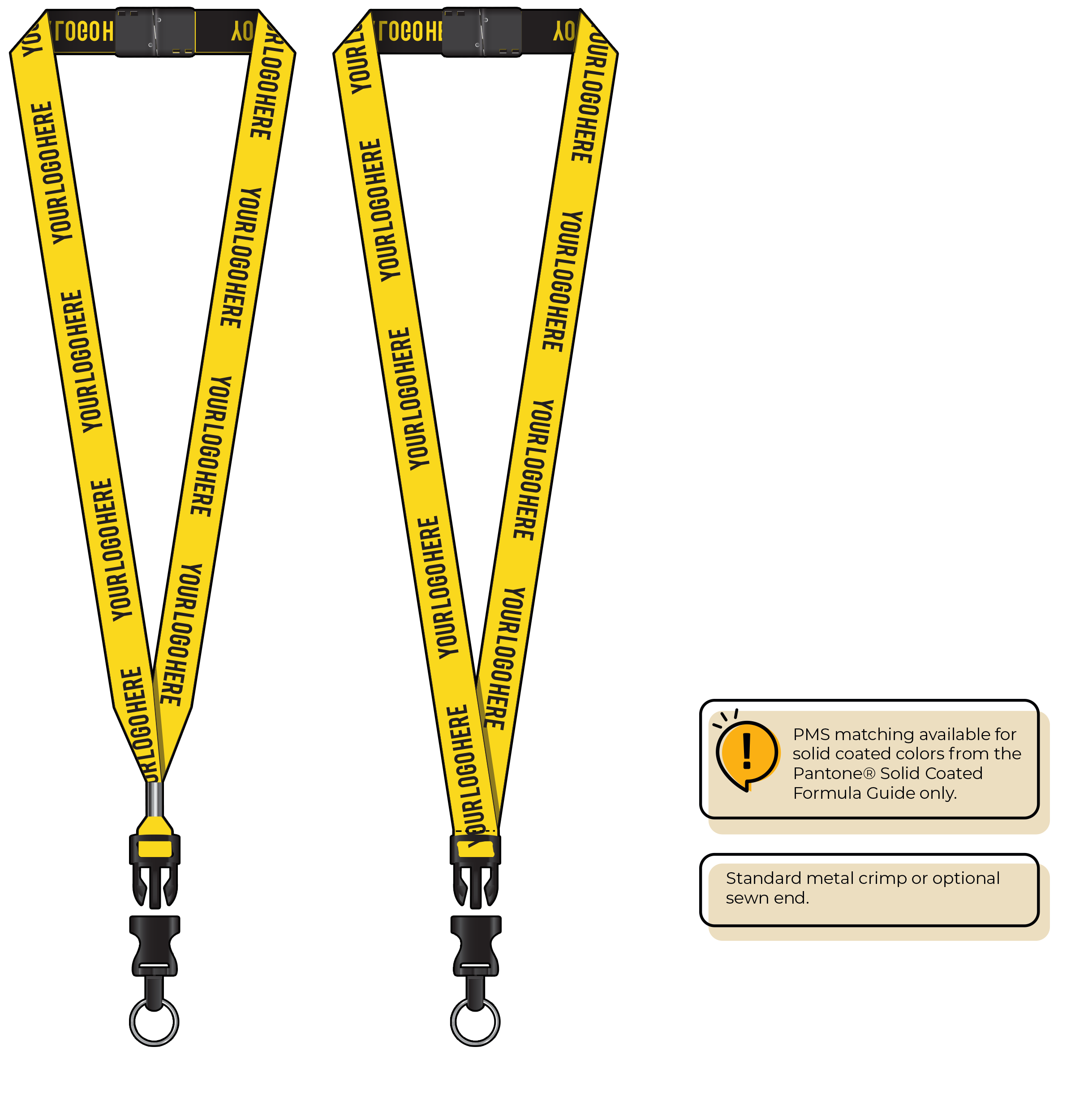 BH0023 | 3/4" Woven Lanyards :: DETACH BUCKLE