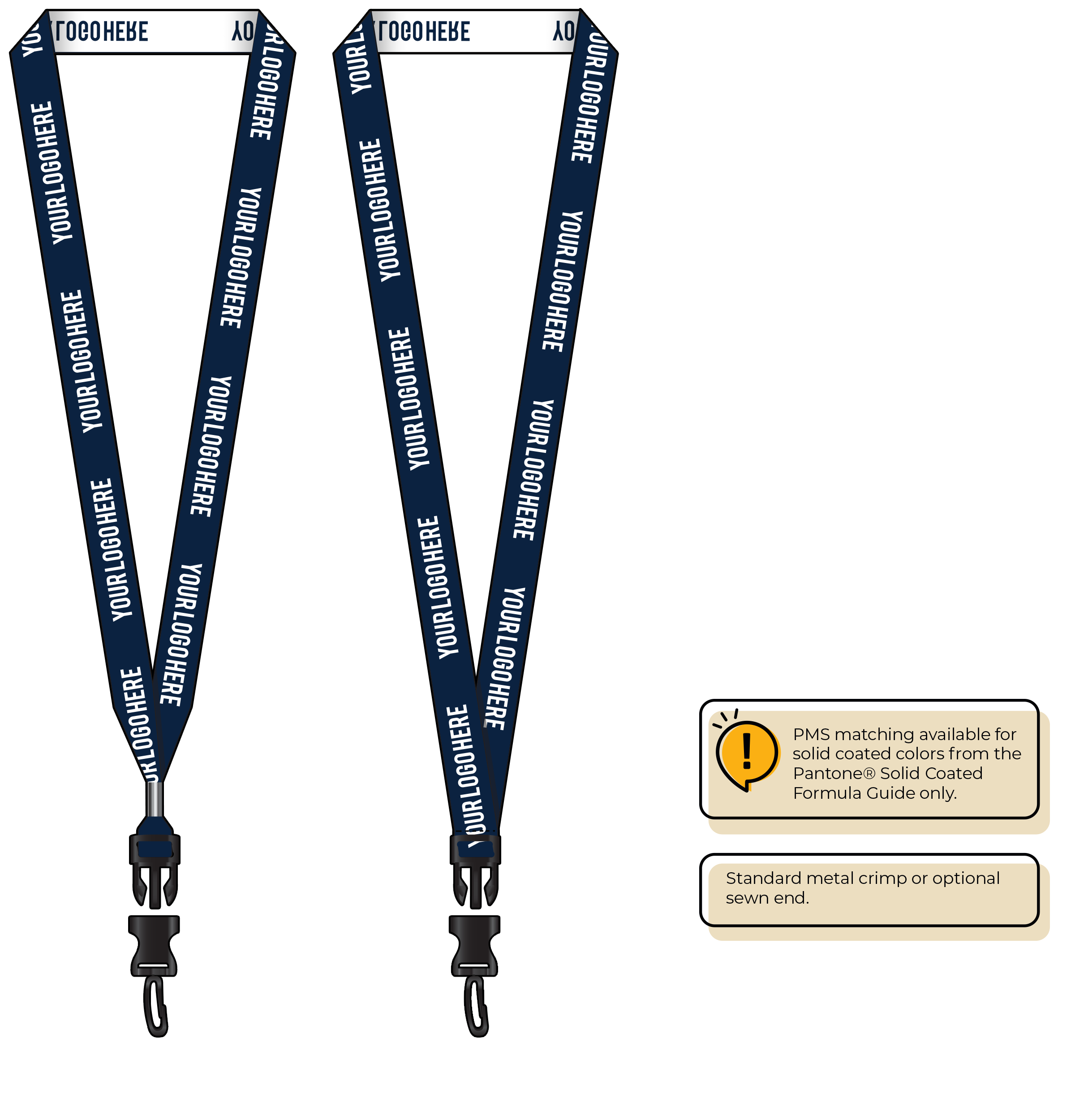 BH0023 | 3/4" Woven Lanyards :: DETACH BUCKLE