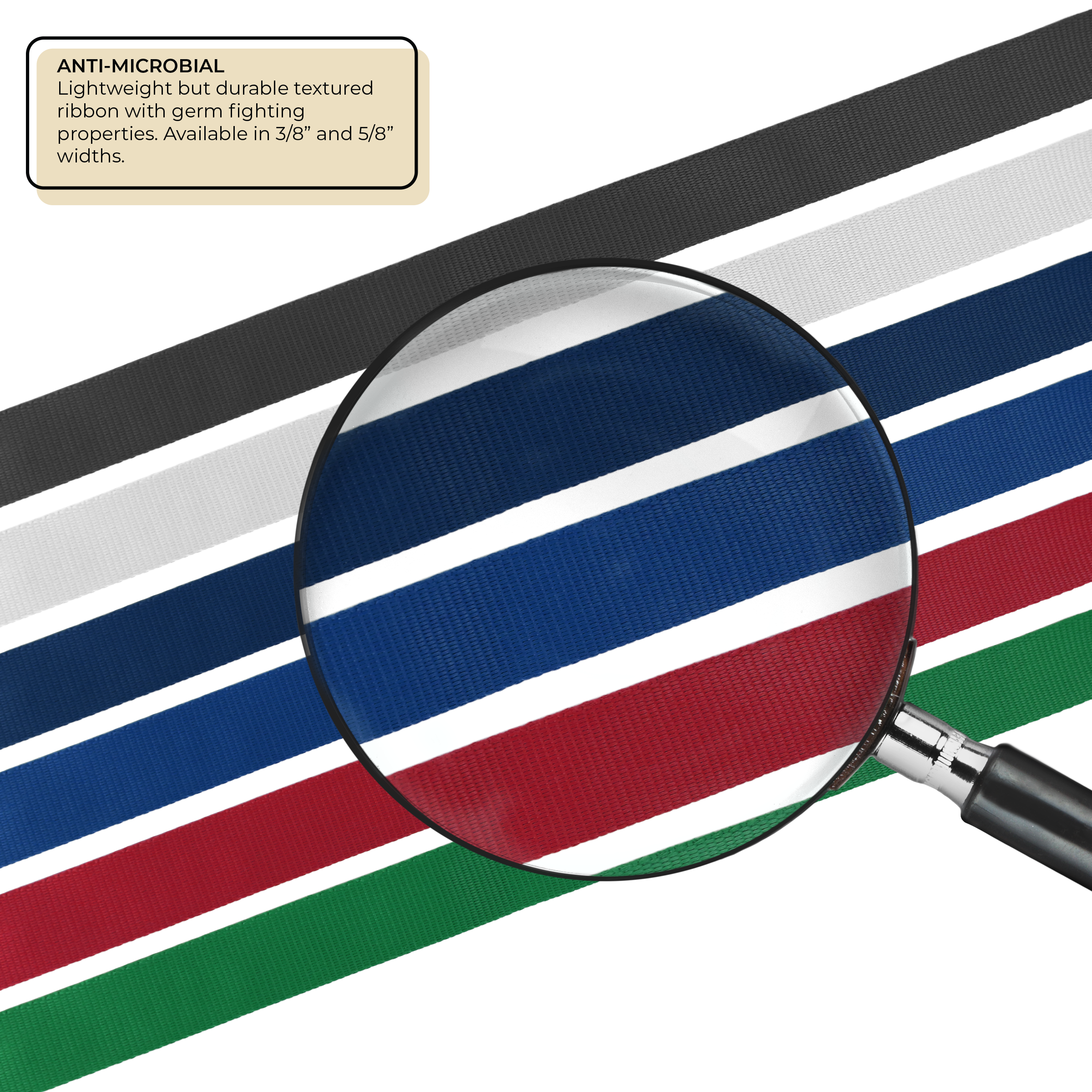 BHML5 | 5/8" Anti-Microbial Silkscreen Lanyards