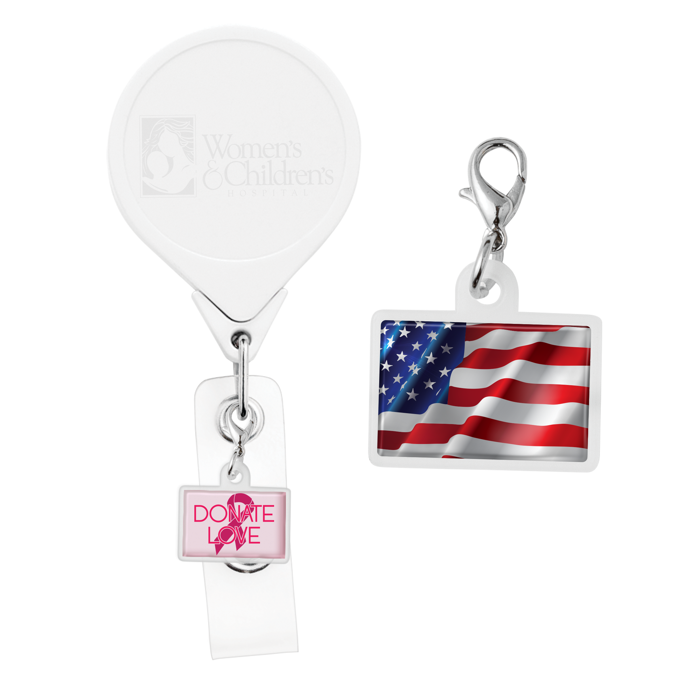BC18 | Rectangle Badge Reel Charm