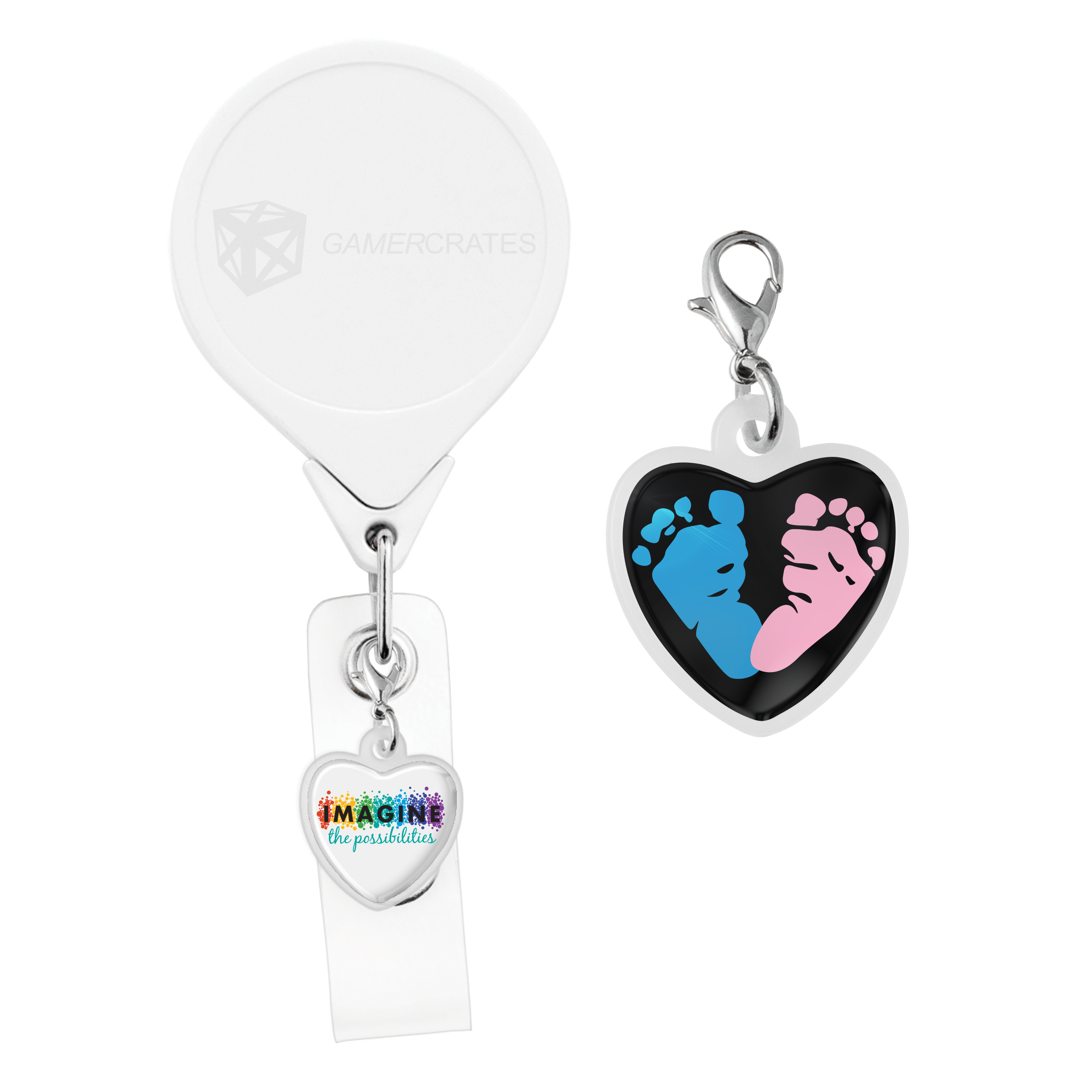 BC85 | Heart Badge Reel Charm