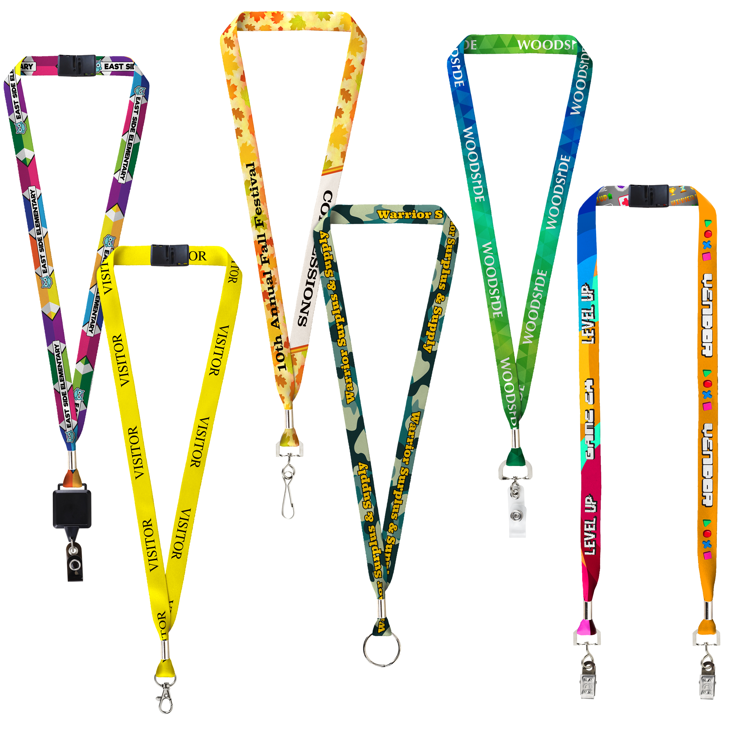 BH0002US | 5/8" Made in USA Dye Sublimation Lanyards