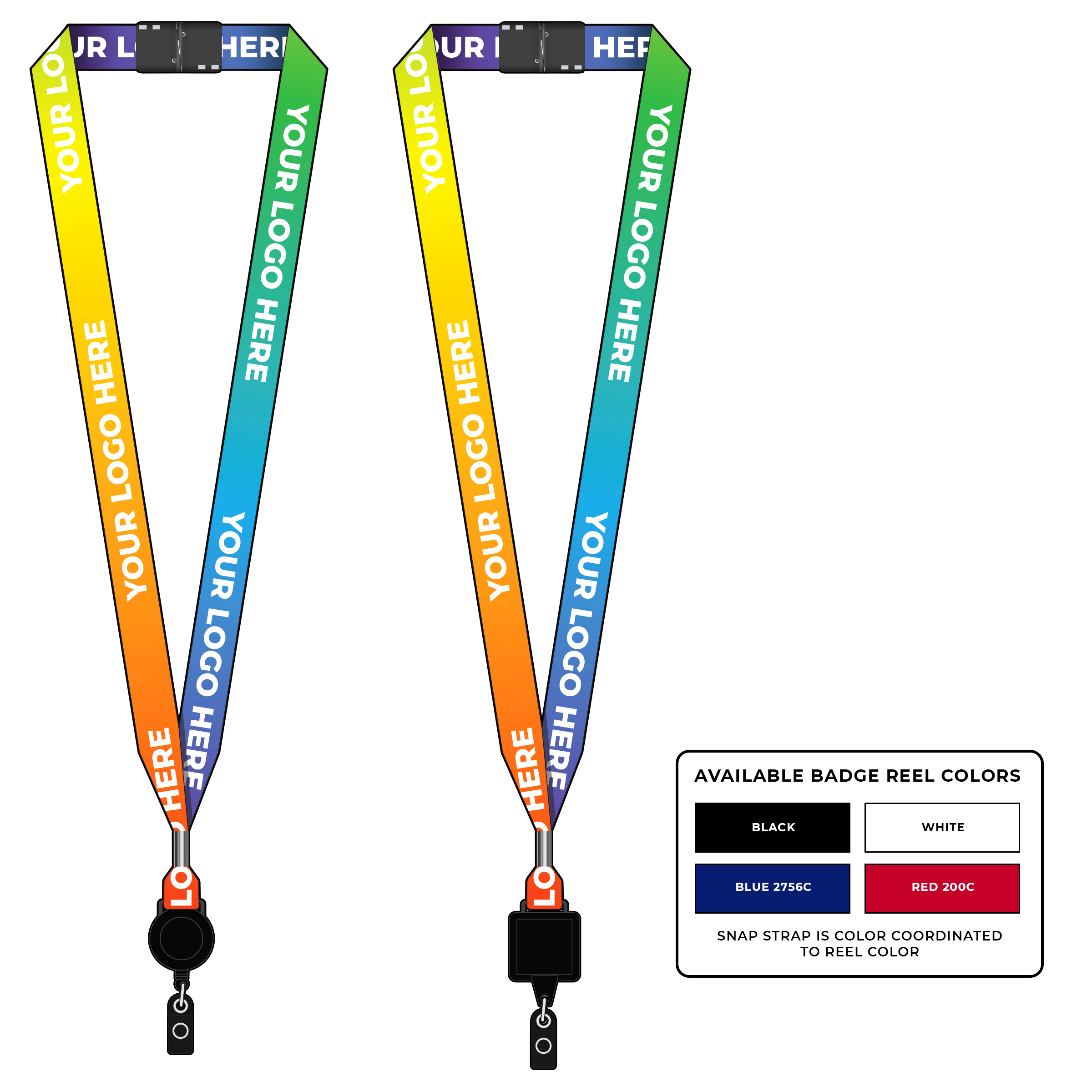 BH0003US | 3/4" Made in USA Dye Sublimation Lanyards