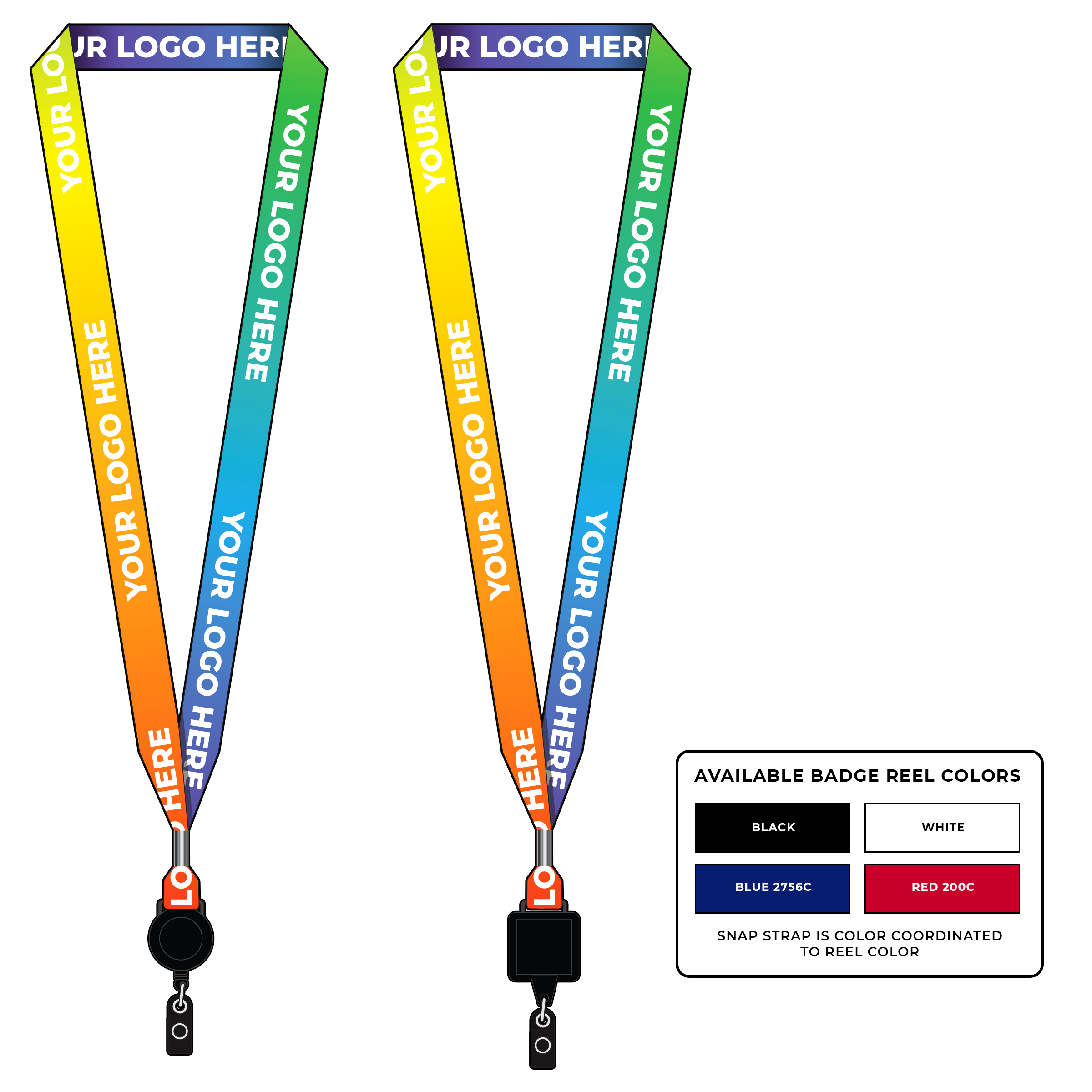 BH0003US | 3/4" Made in USA Dye Sublimation Lanyards