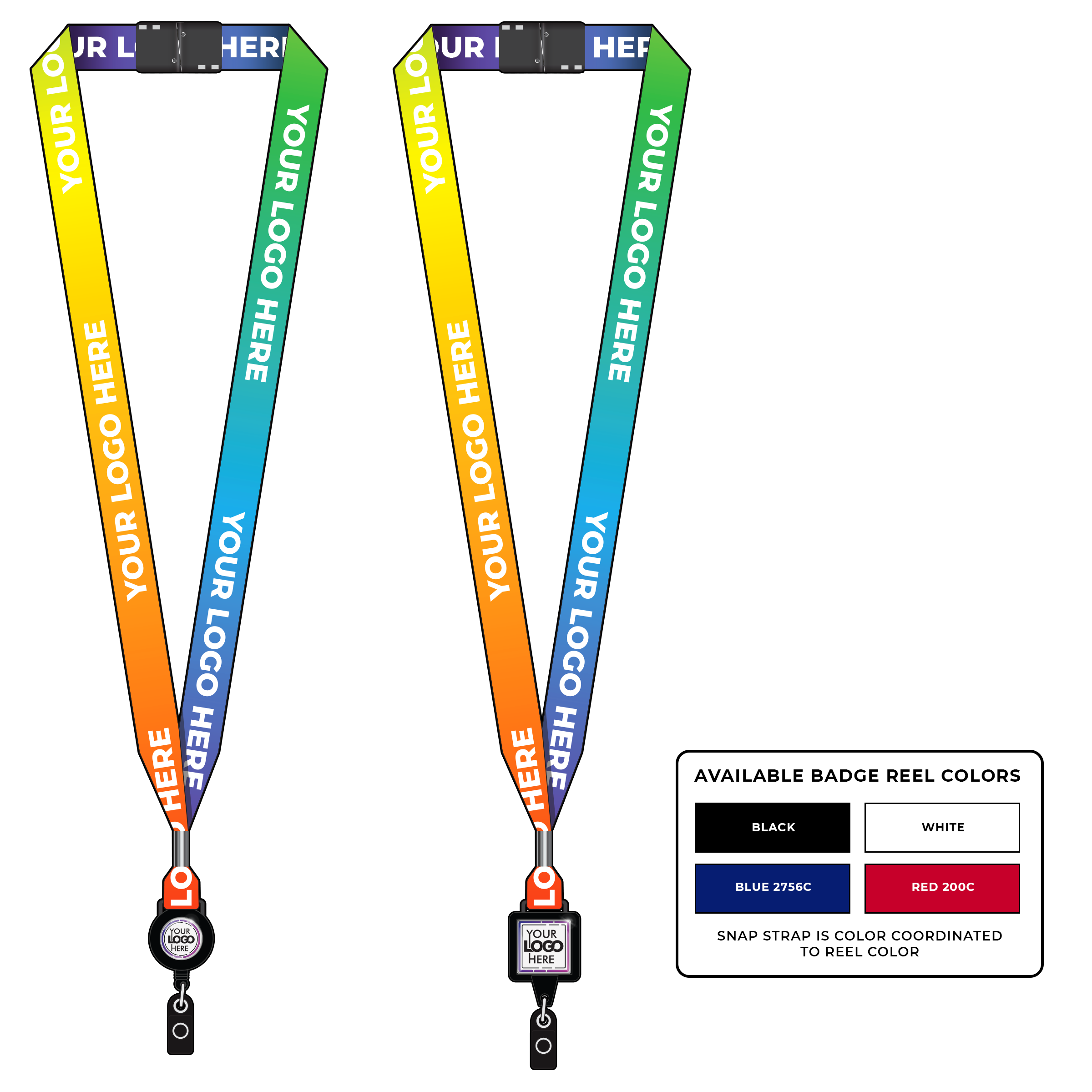 BH0003US | 3/4" Made in USA Dye Sublimation Lanyards