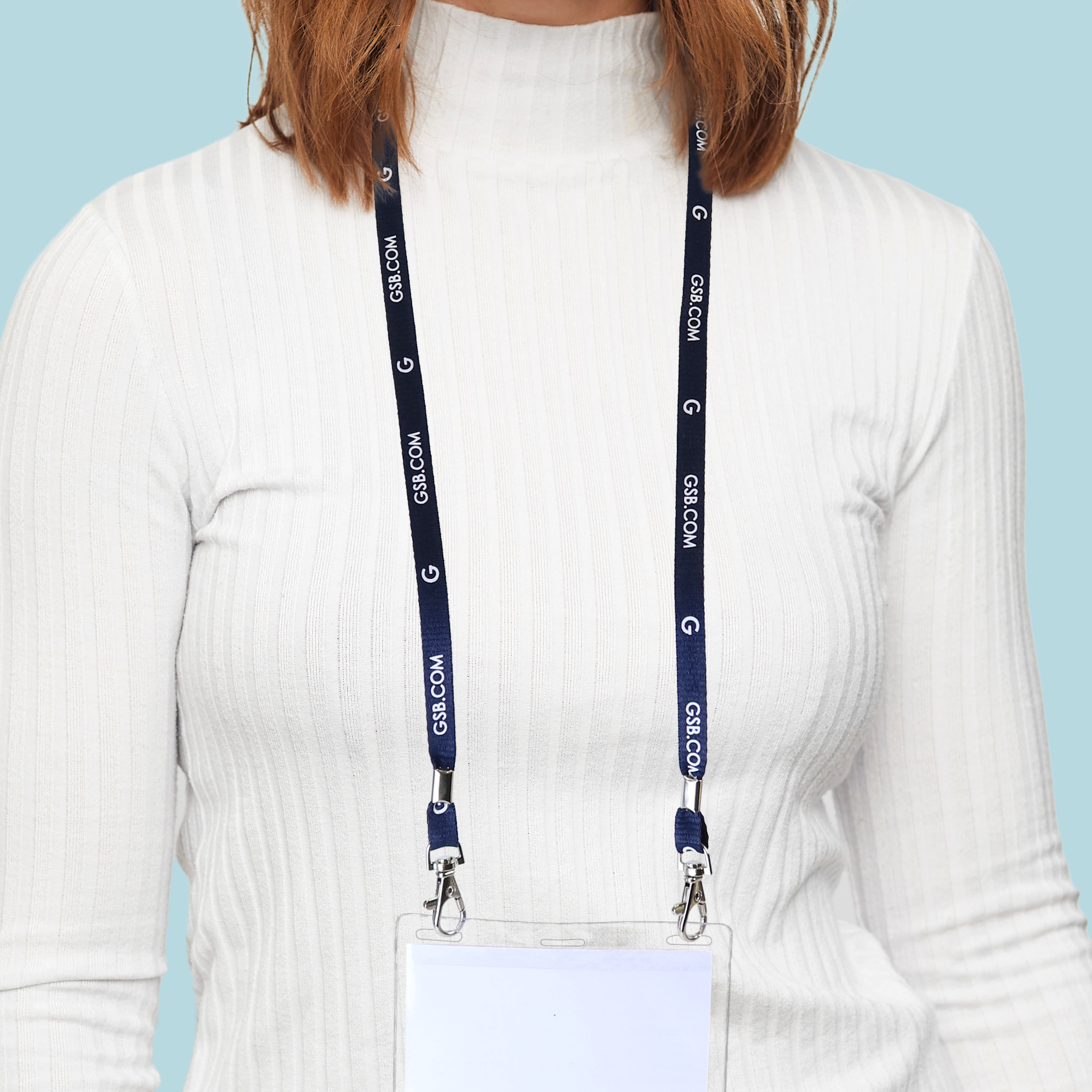 BH0011 | 3/8" MicroWeave Silkscreen Lanyards :: DOUBLE ENDED
