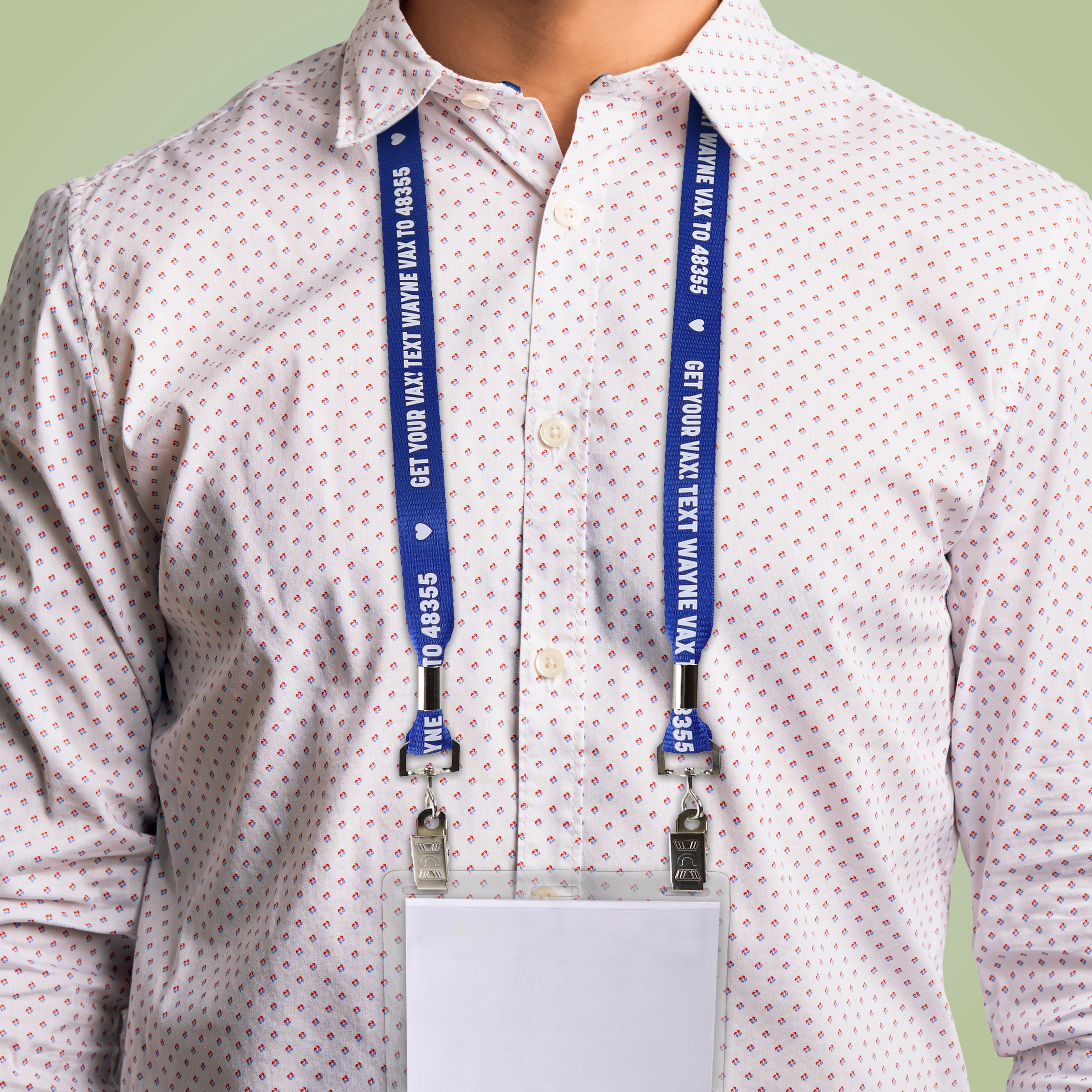 BH0012 | 5/8" MicroWeave Silkscreen Lanyards :: DOUBLE ENDED