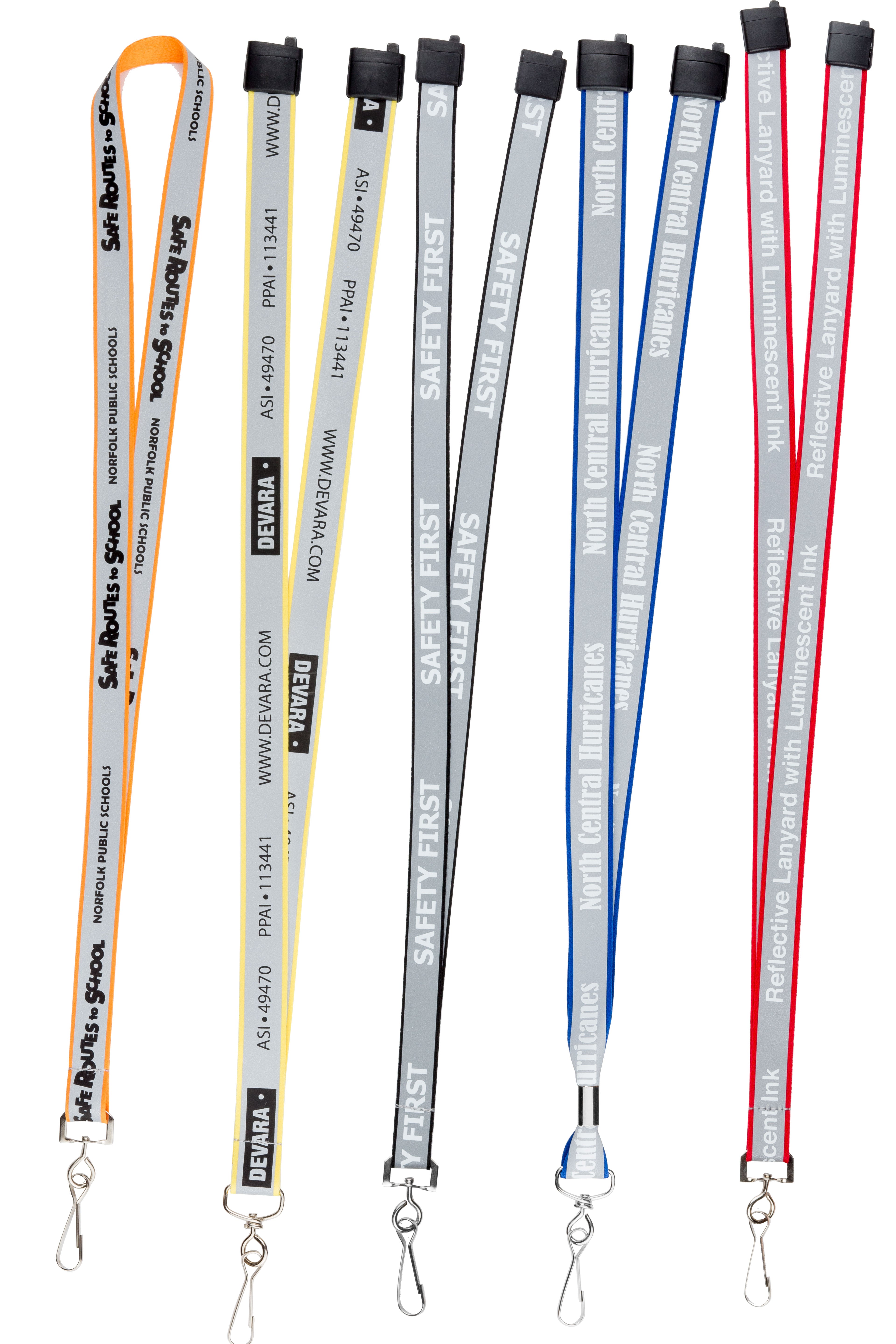 BH0027 | 3/4" Reflective Silkscreen Lanyard