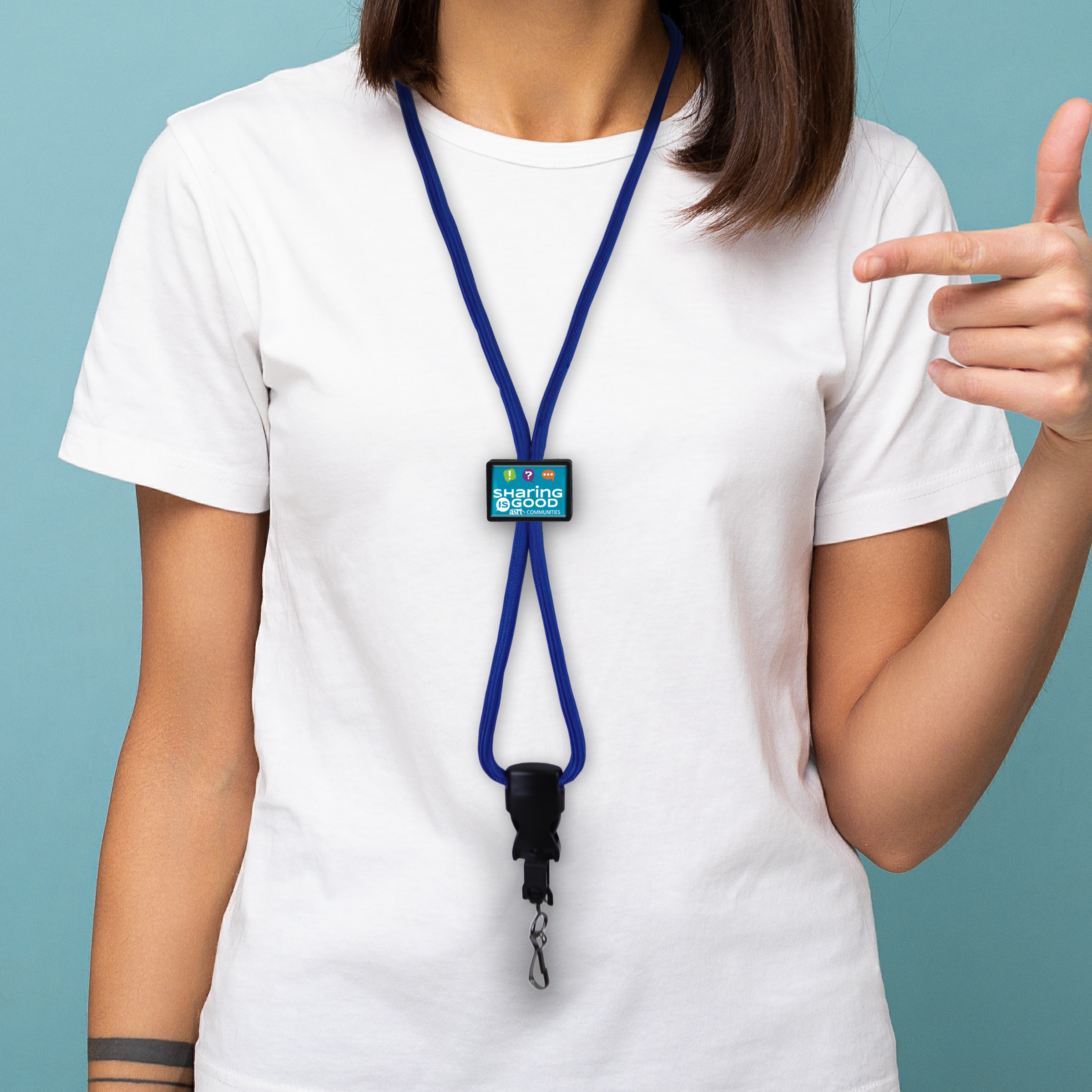 BH018 | Braided Lanyard with Rectangle Slider