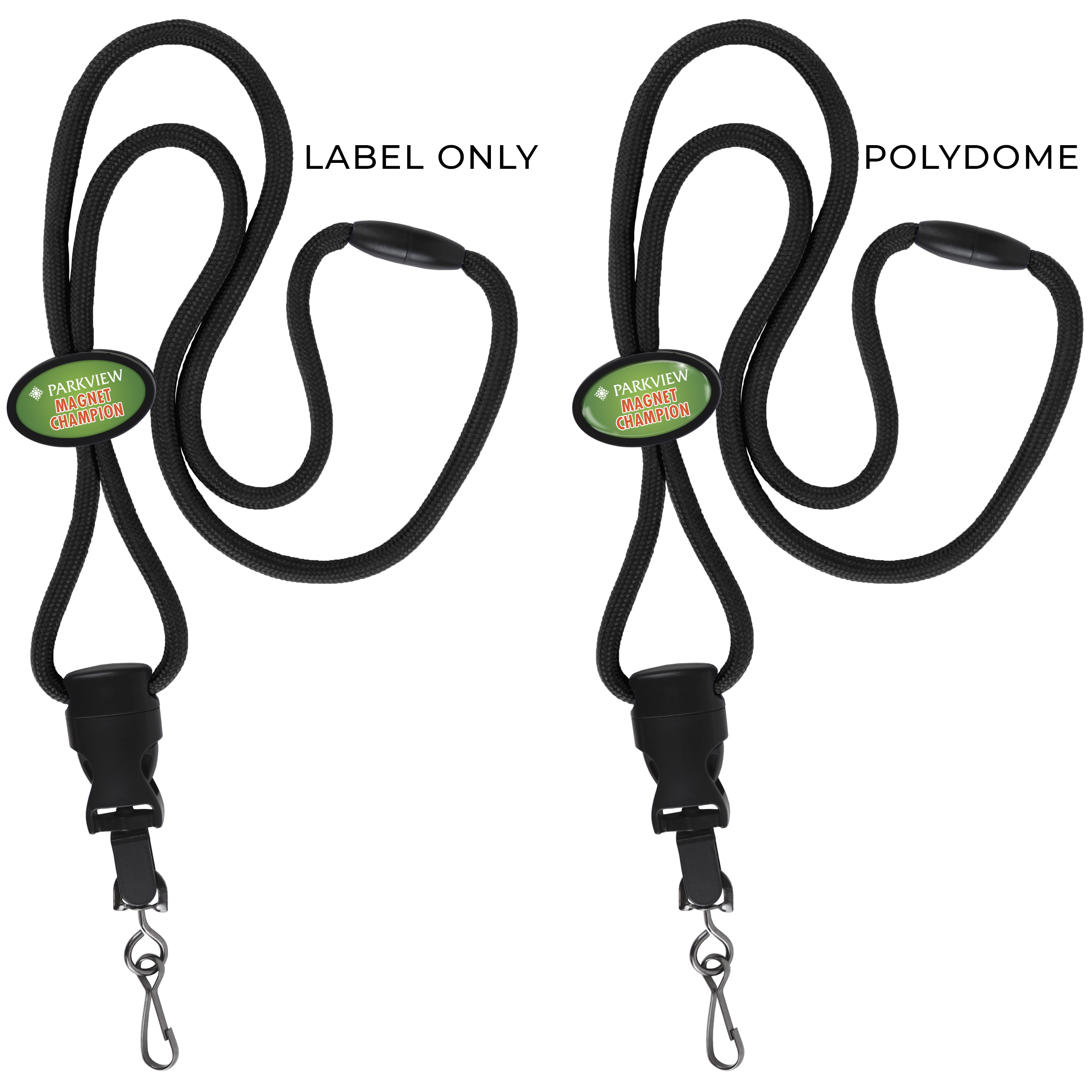 BH066 | Braided Lanyard with Oval Slider
