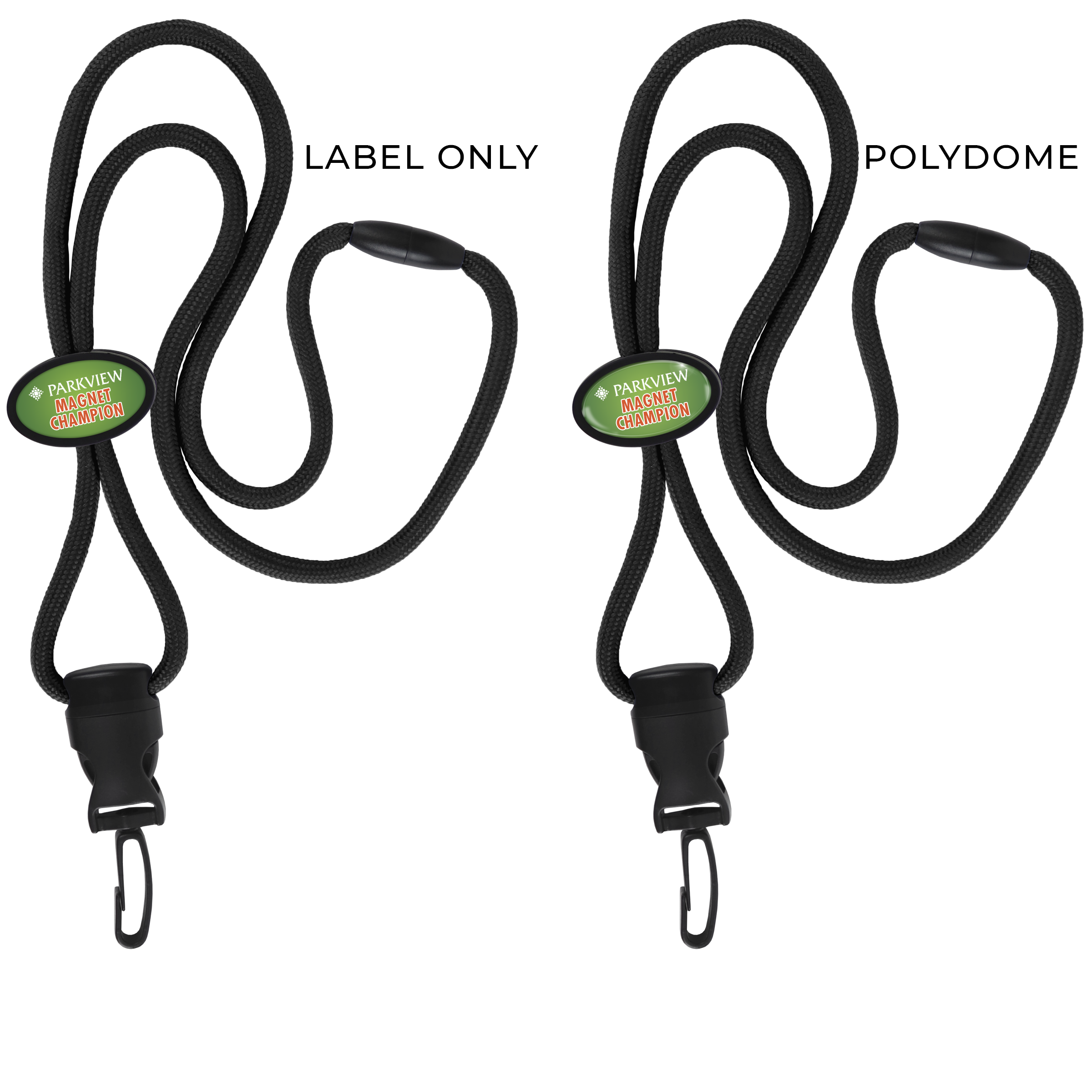 BH066 | Braided Lanyard with Oval Slider