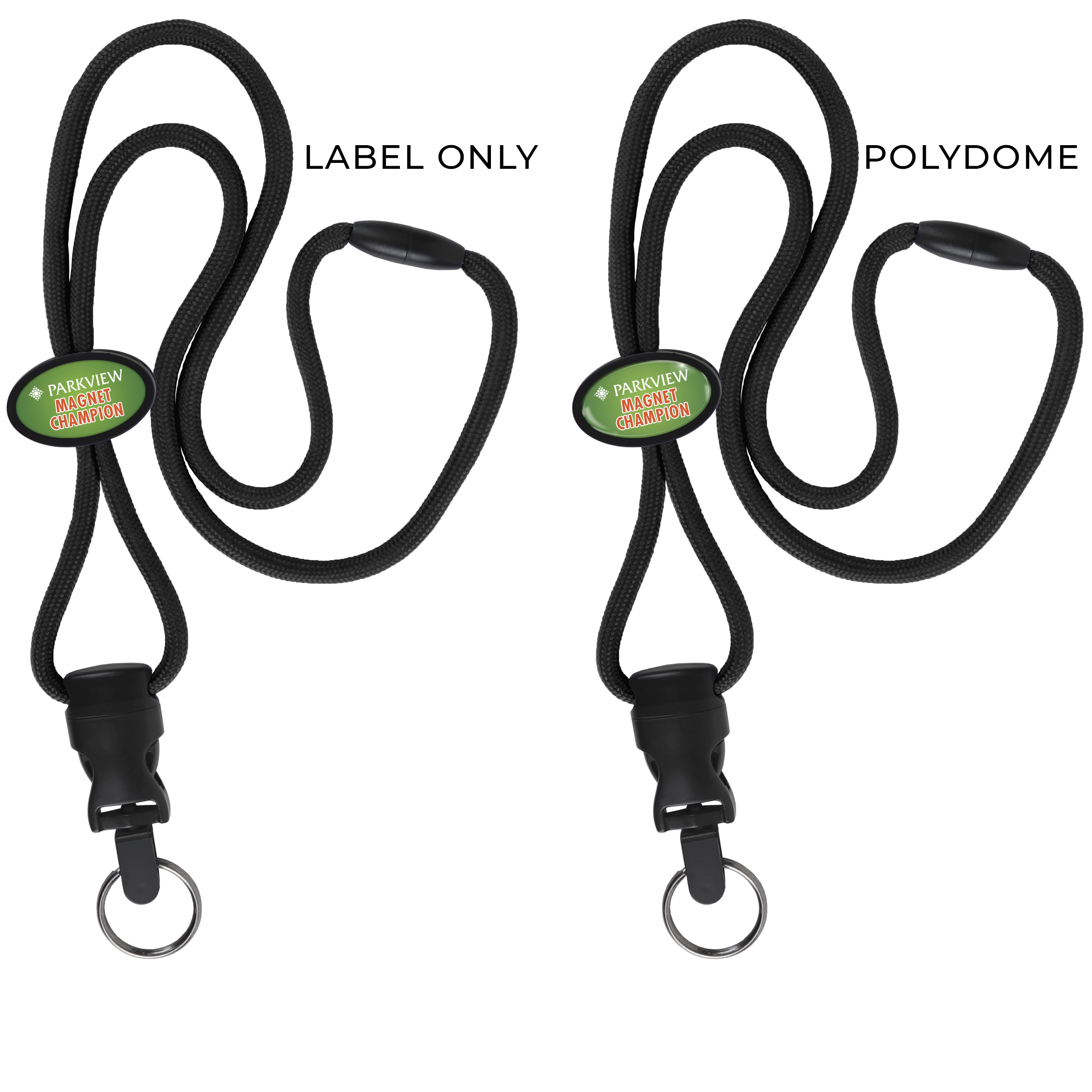 BH066 | Braided Lanyard with Oval Slider