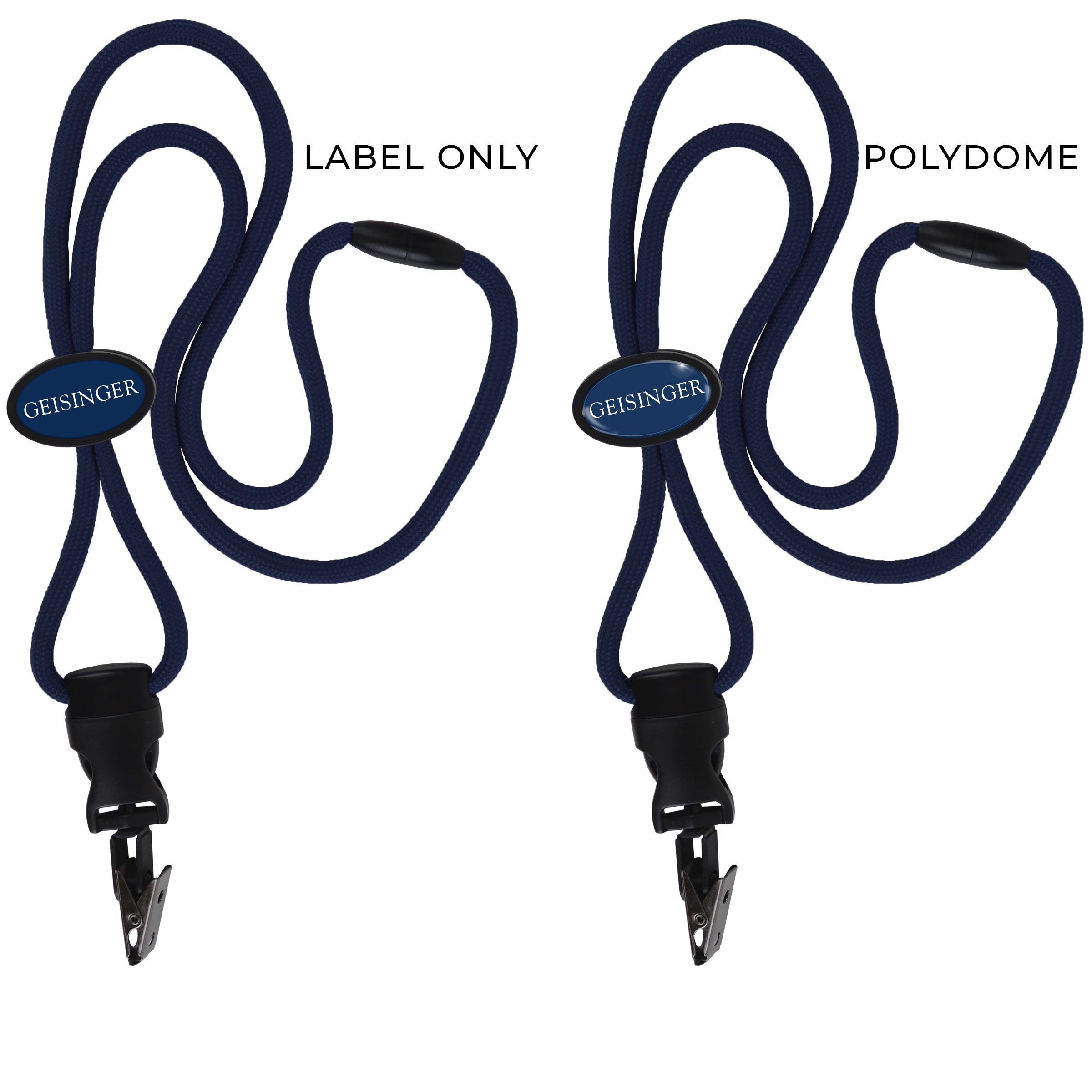 BH066 | Braided Lanyard with Oval Slider