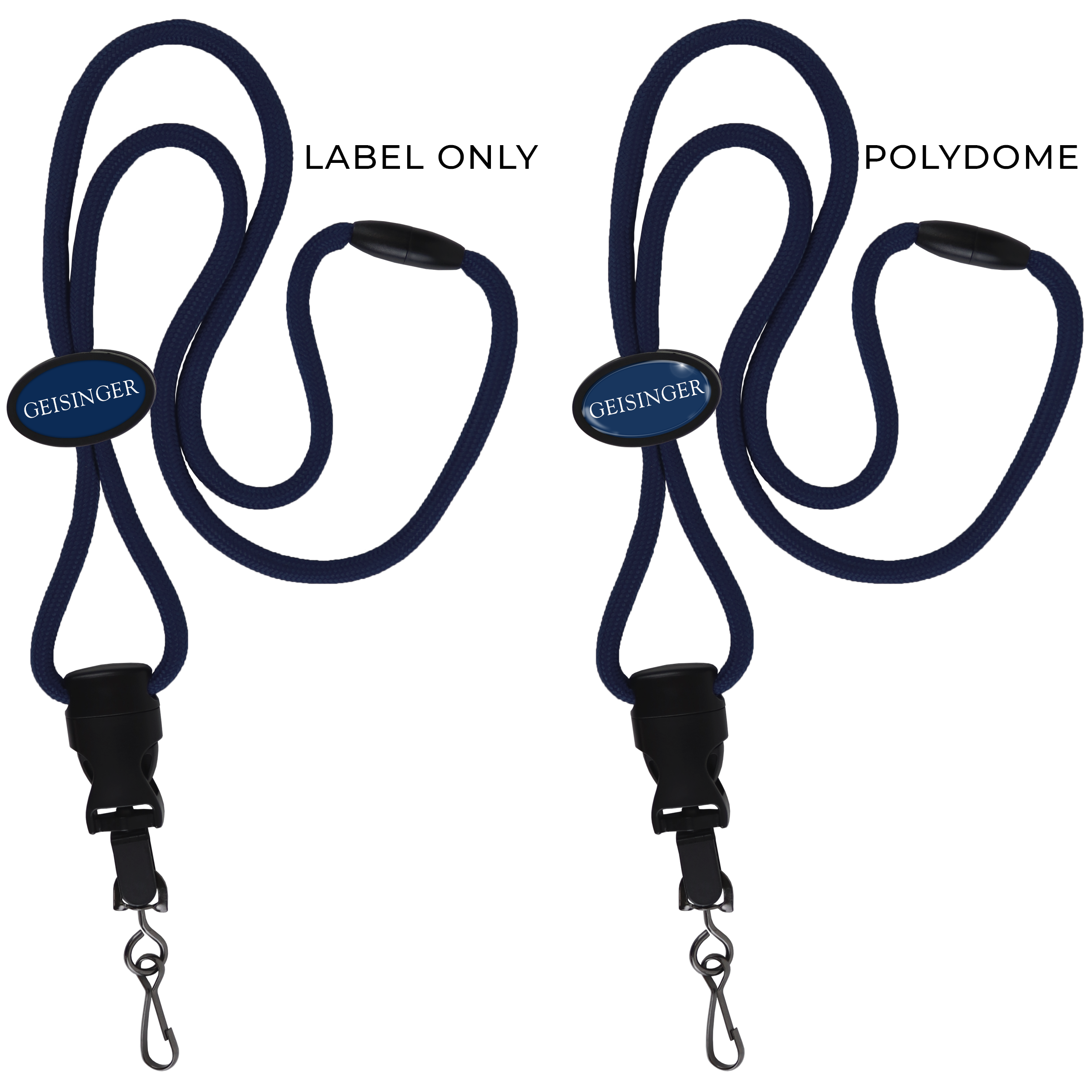 BH066 | Braided Lanyard with Oval Slider