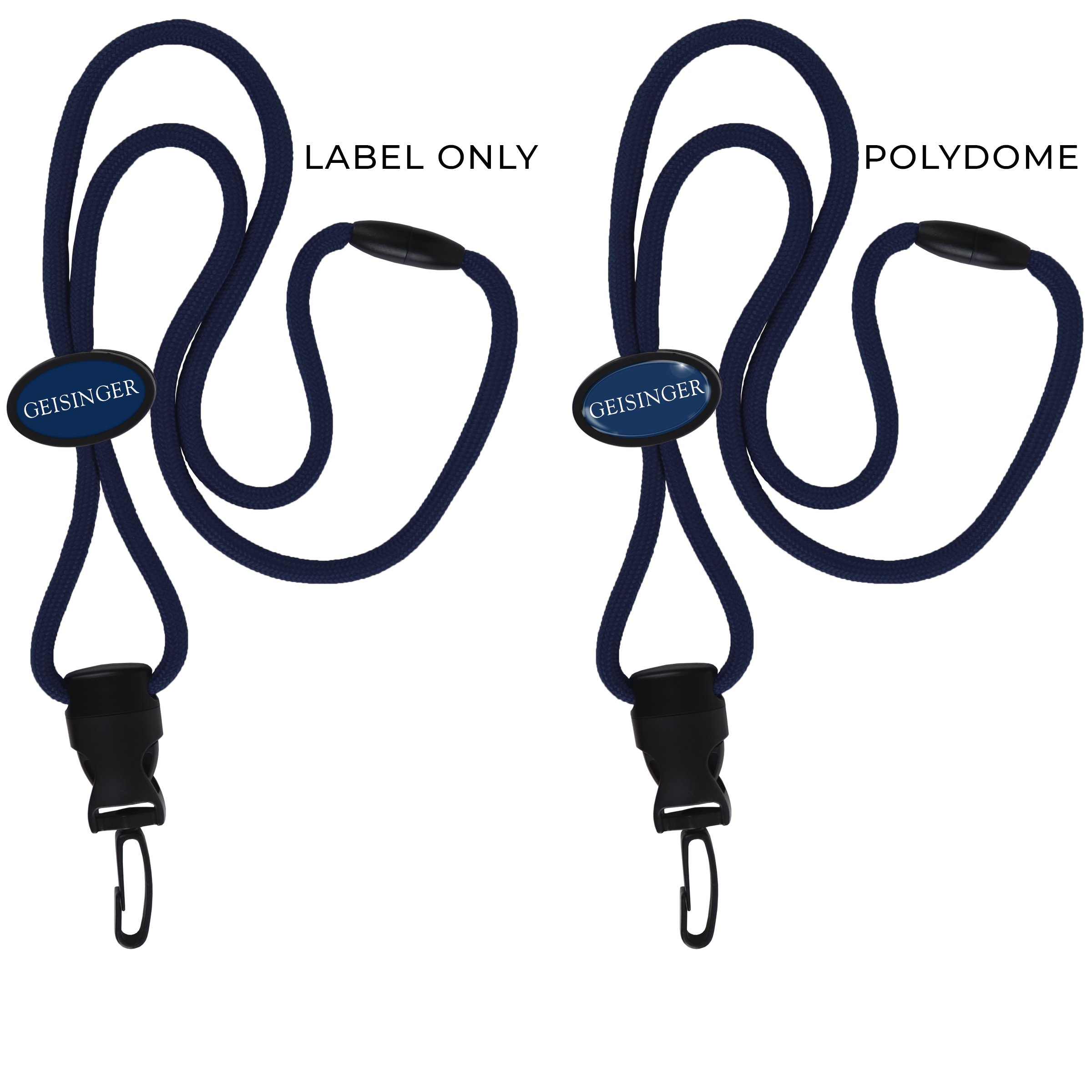 BH066 | Braided Lanyard with Oval Slider