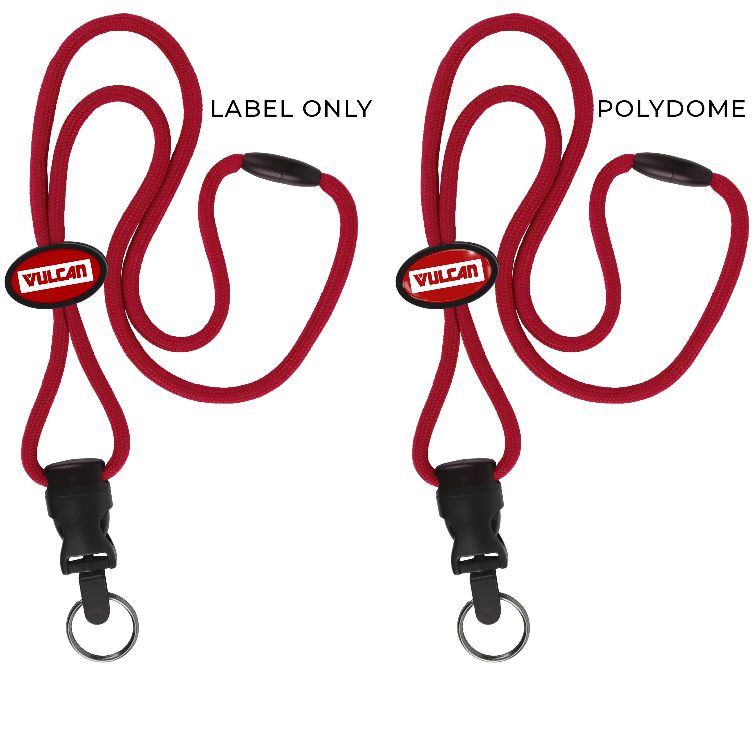 BH066 | Braided Lanyard with Oval Slider