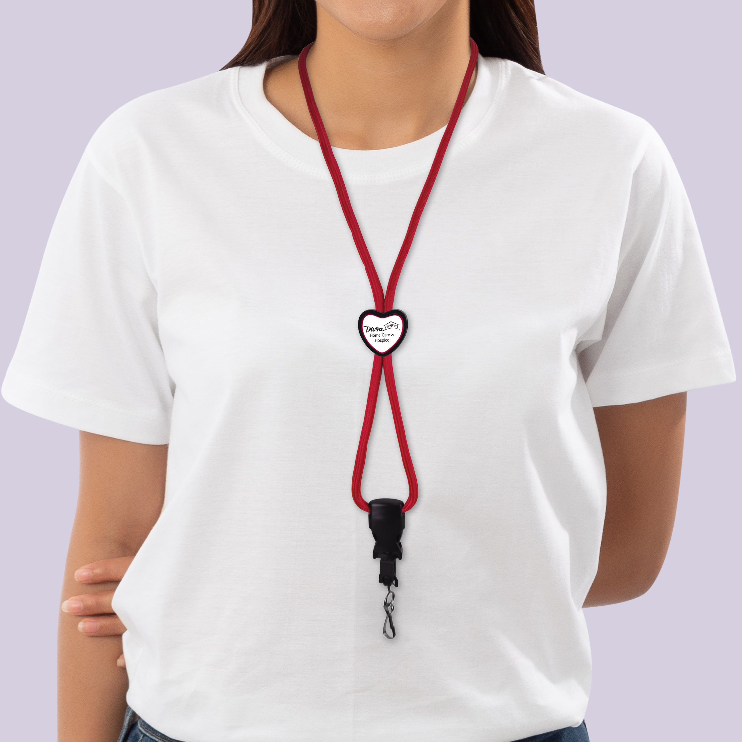 BH085 | Braided Lanyard with Heart Slider