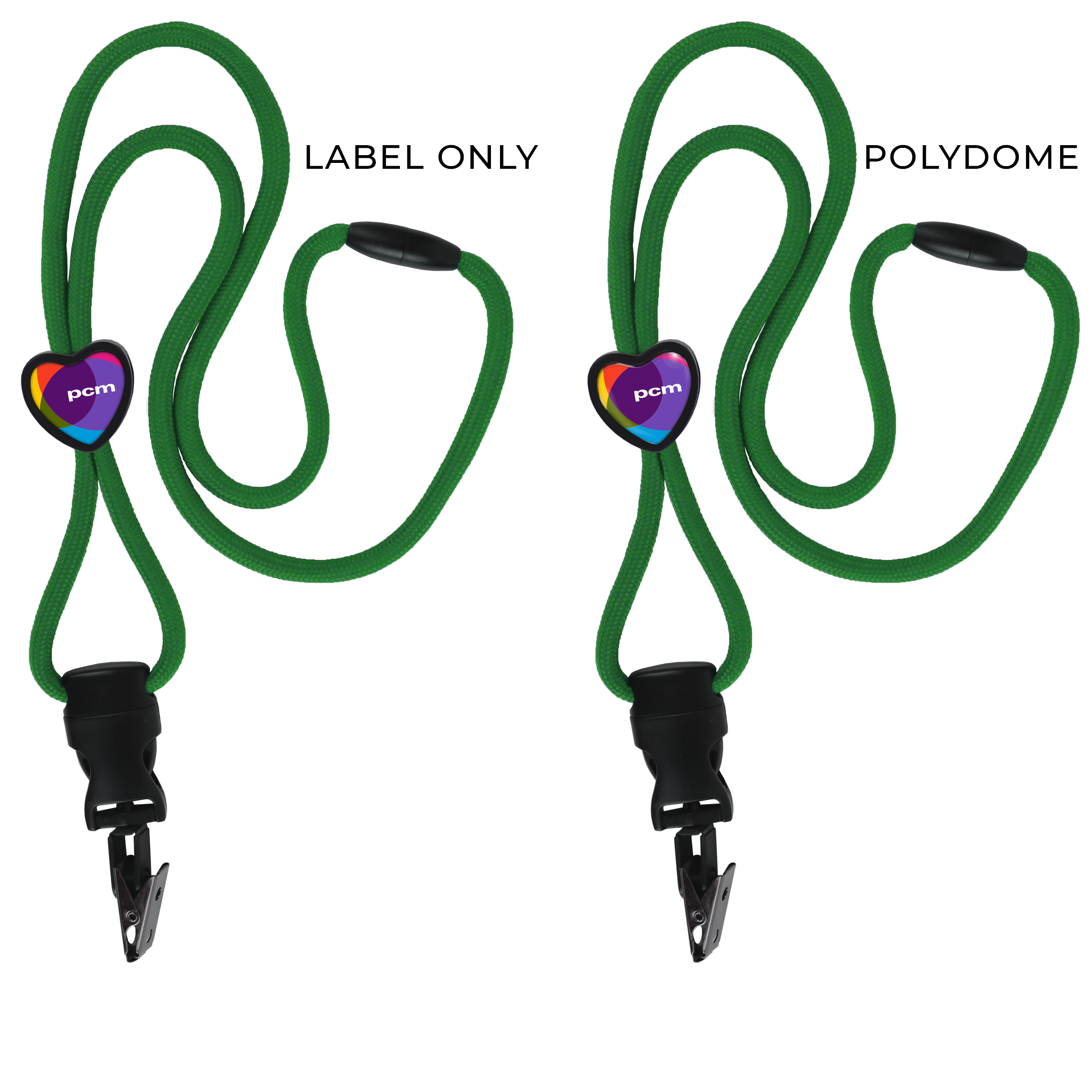 BH085 | Braided Lanyard with Heart Slider