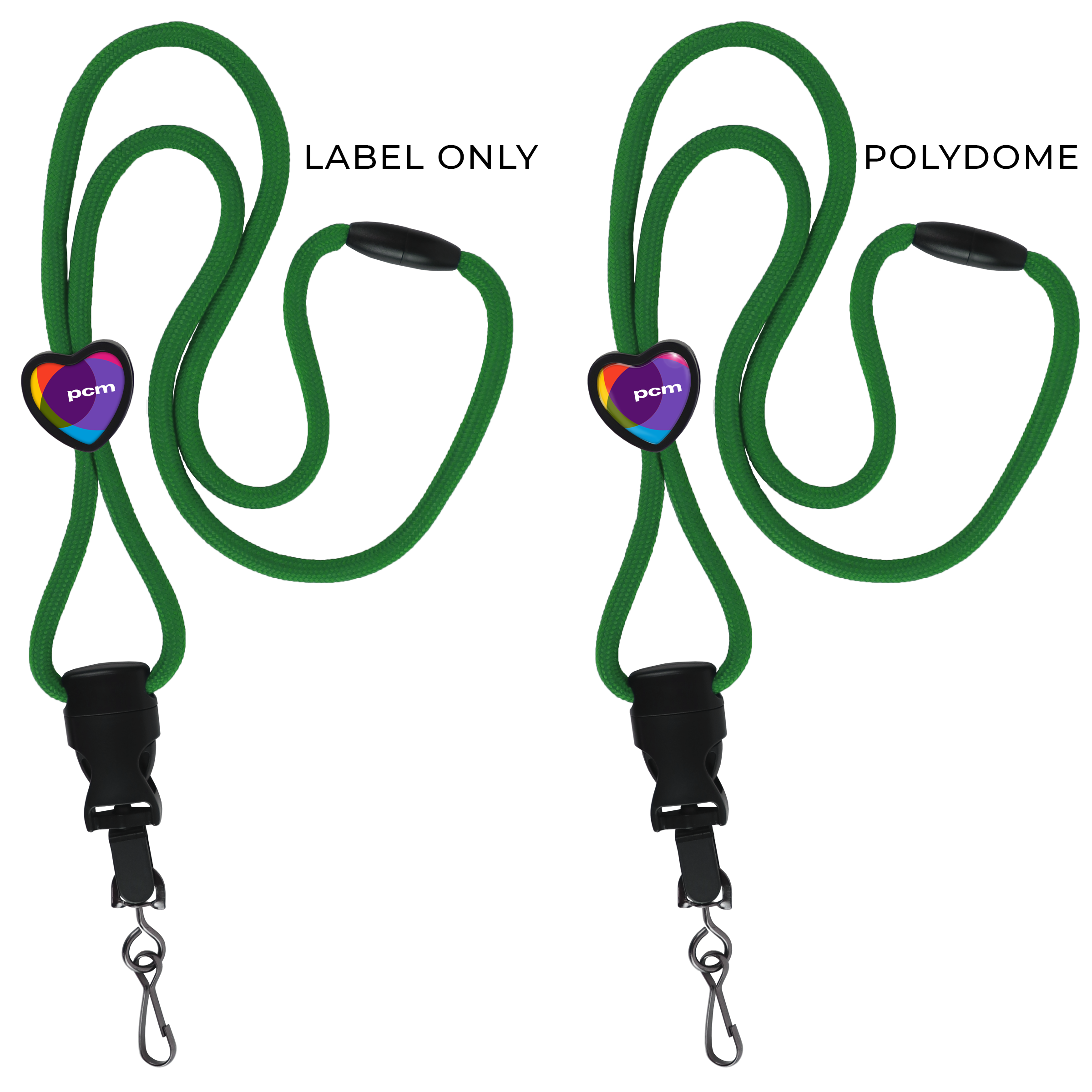 BH085 | Braided Lanyard with Heart Slider