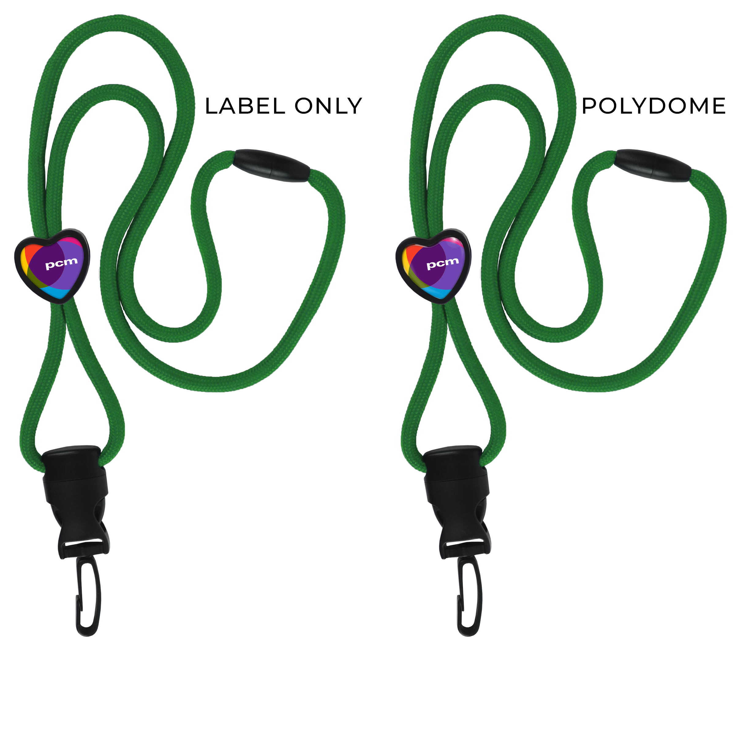 BH085 | Braided Lanyard with Heart Slider