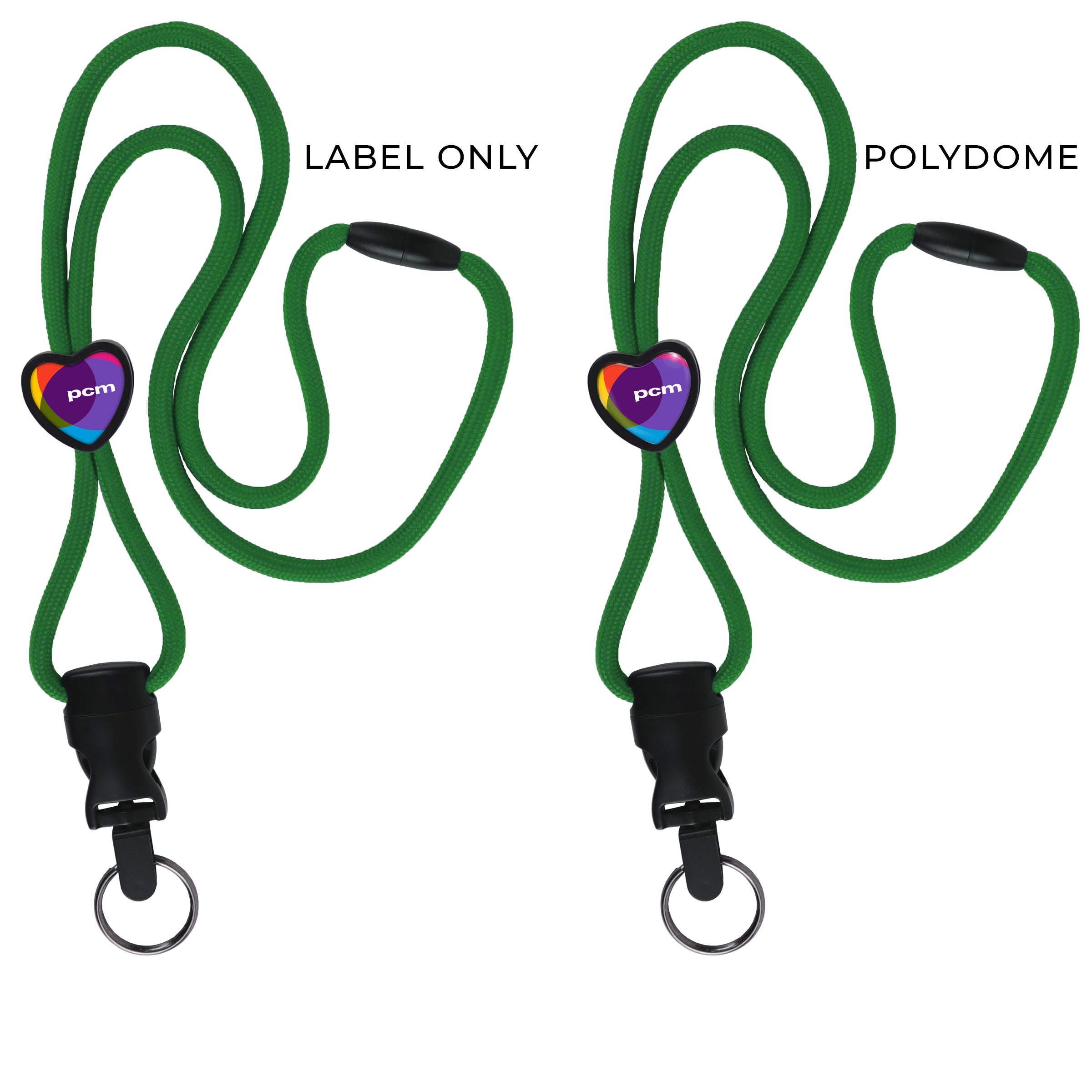 BH085 | Braided Lanyard with Heart Slider