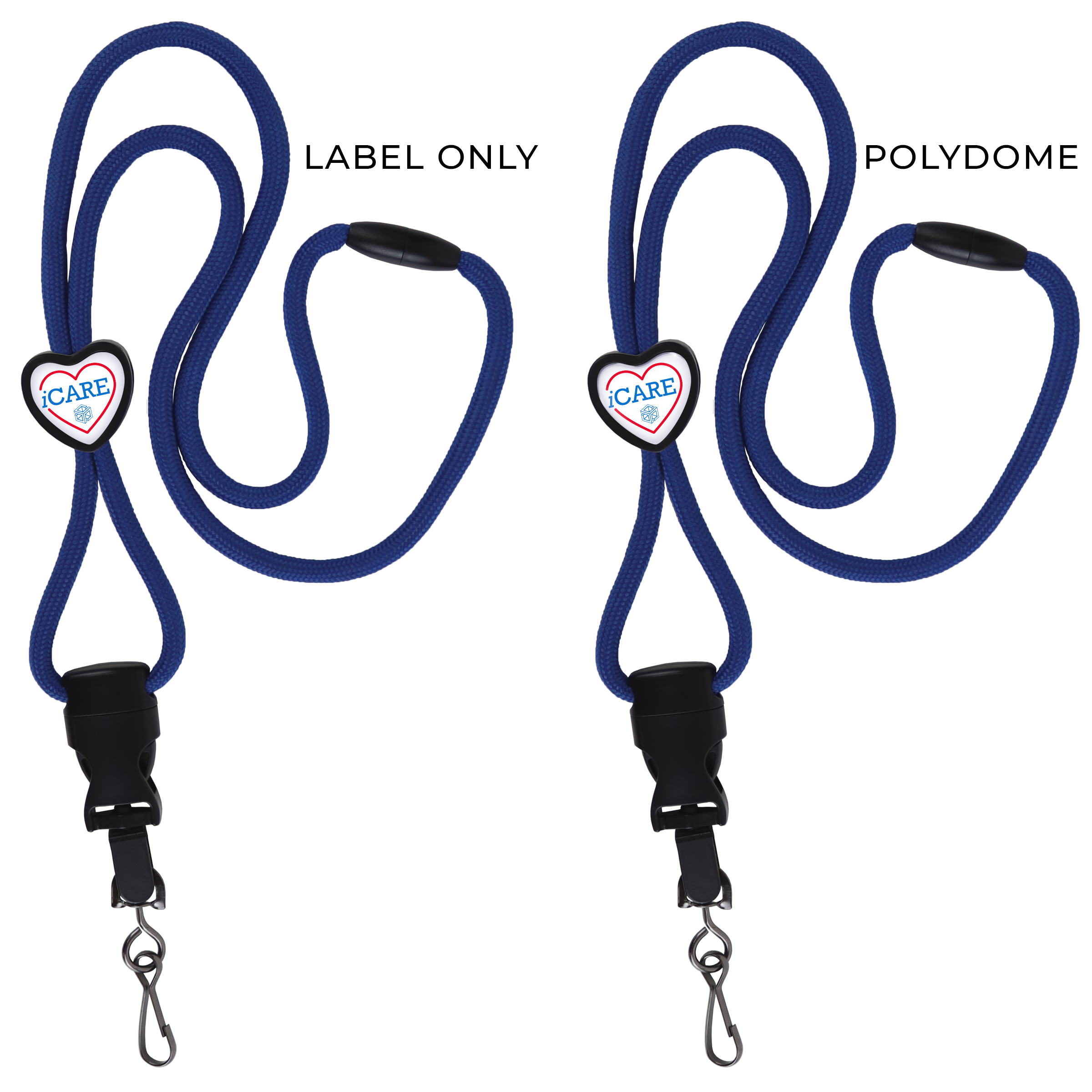 BH085 | Braided Lanyard with Heart Slider