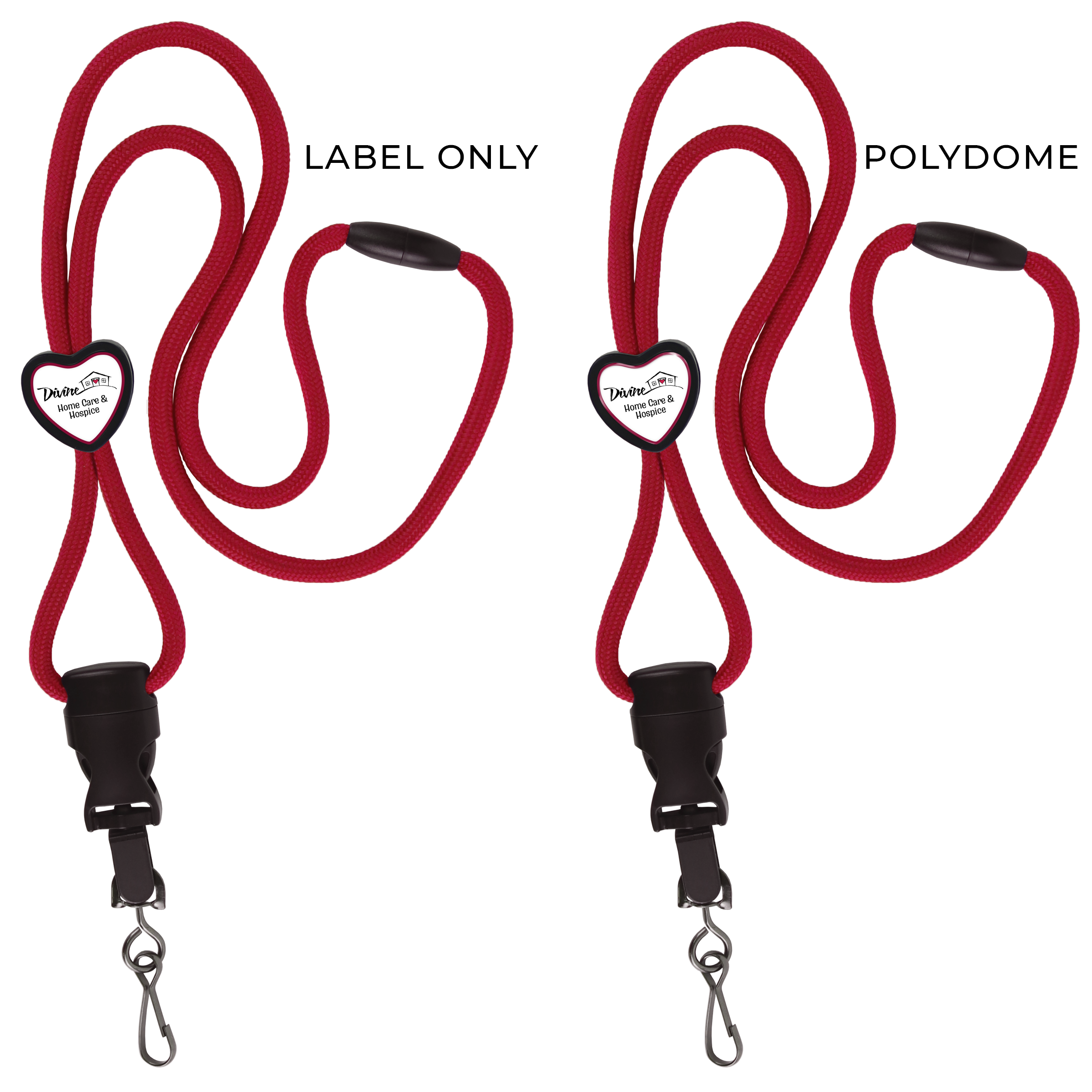 BH085 | Braided Lanyard with Heart Slider