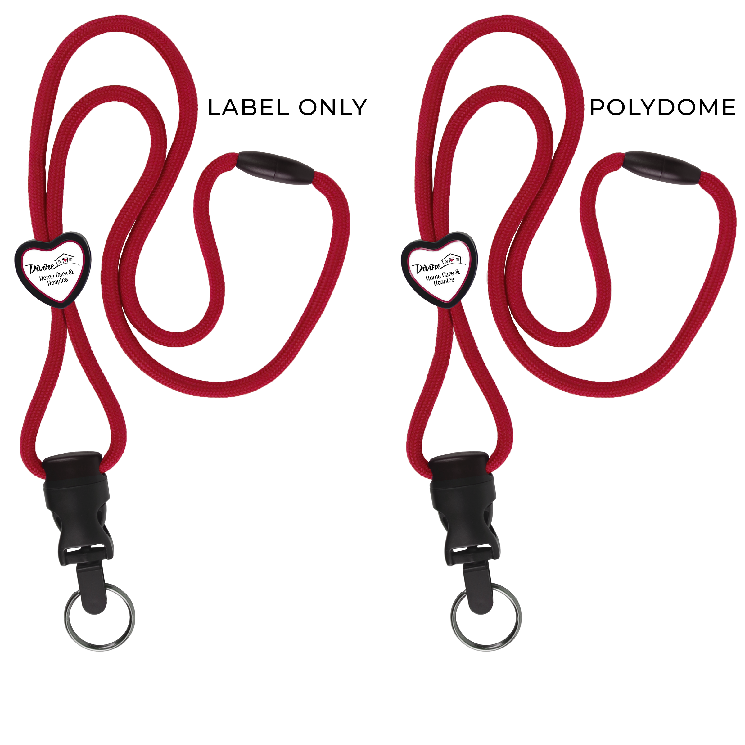 BH085 | Braided Lanyard with Heart Slider