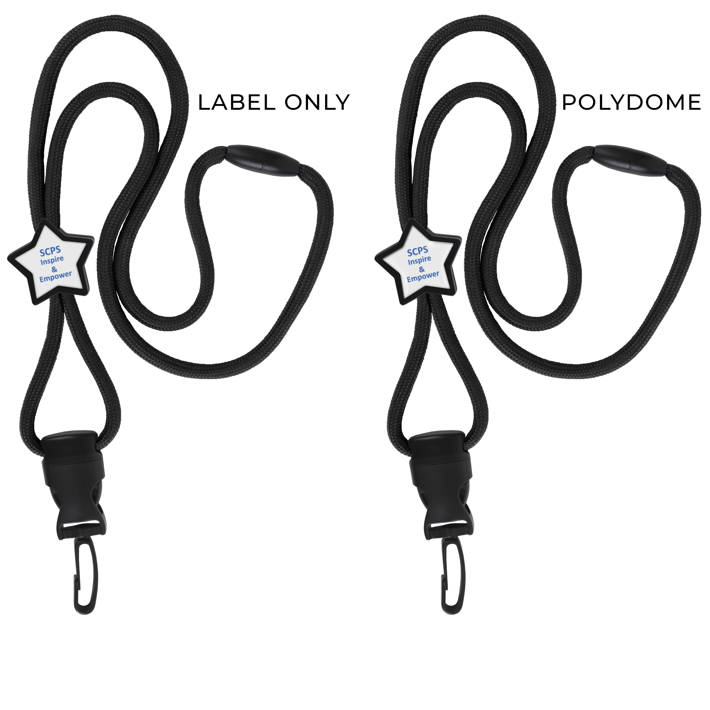 BH086 | Braided Lanyard with Star Slider