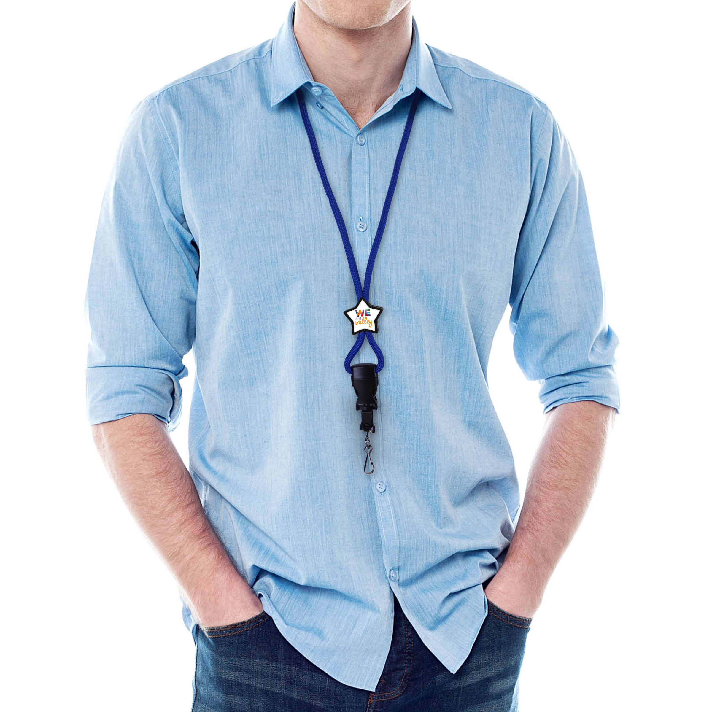 BH086 | Braided Lanyard with Star Slider