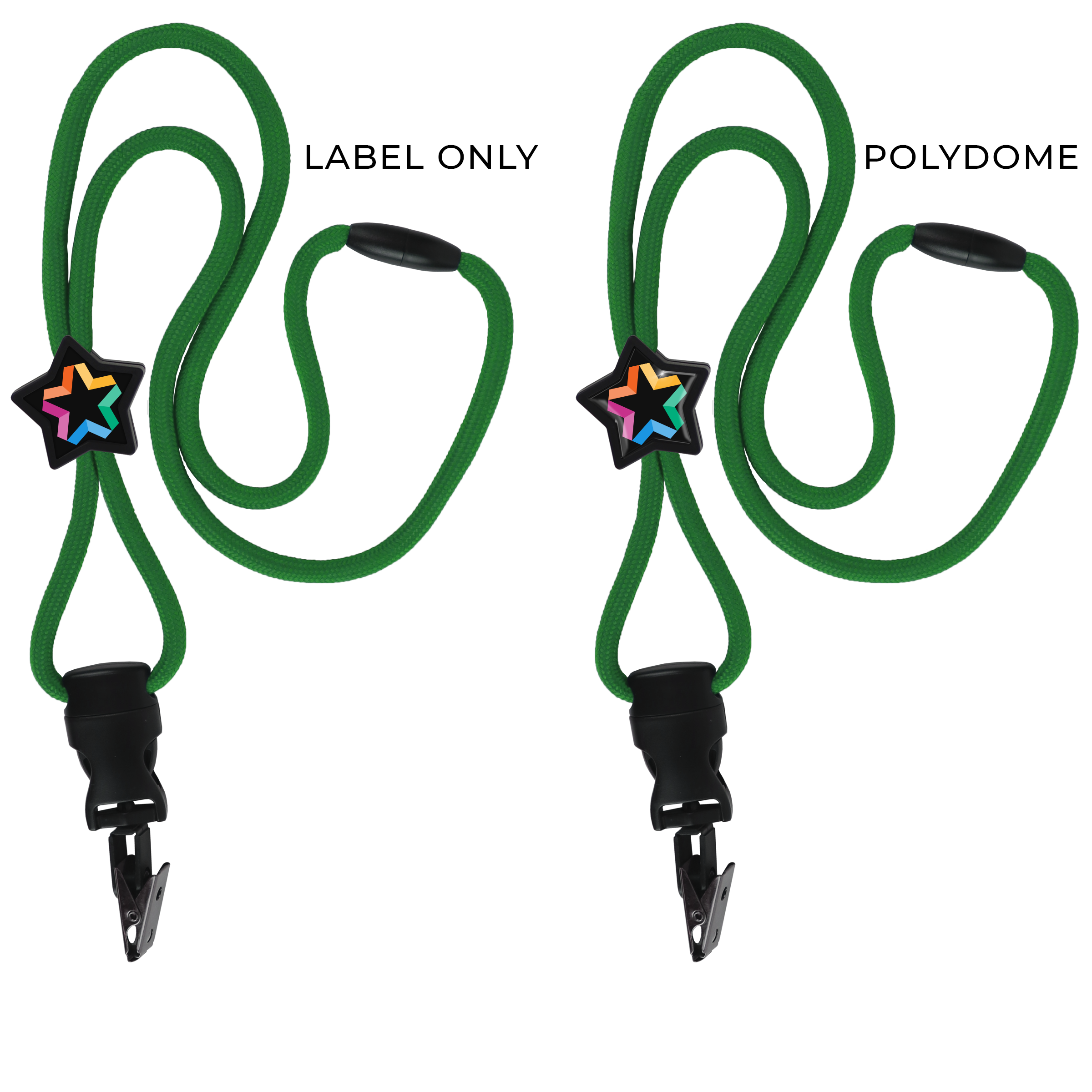 BH086 | Braided Lanyard with Star Slider