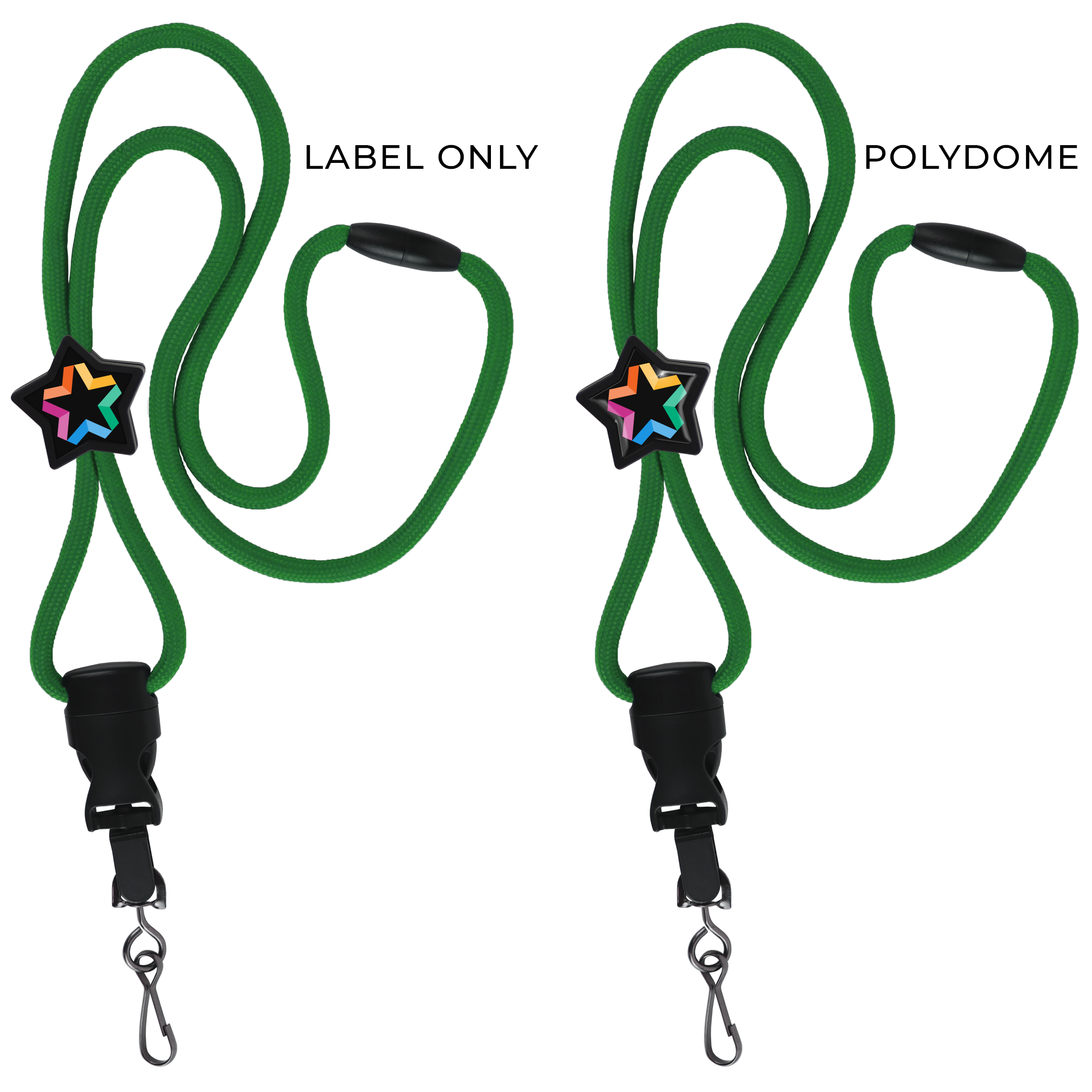 BH086 | Braided Lanyard with Star Slider
