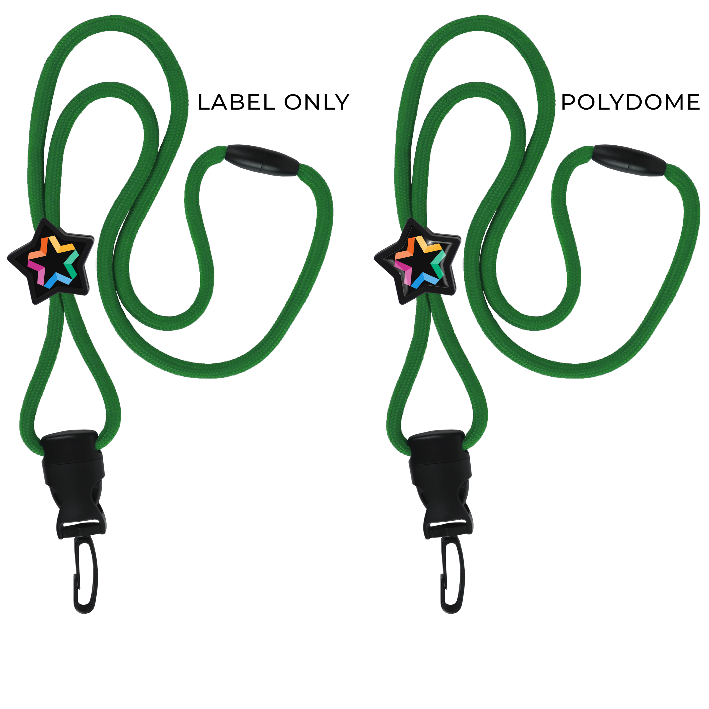 BH086 | Braided Lanyard with Star Slider