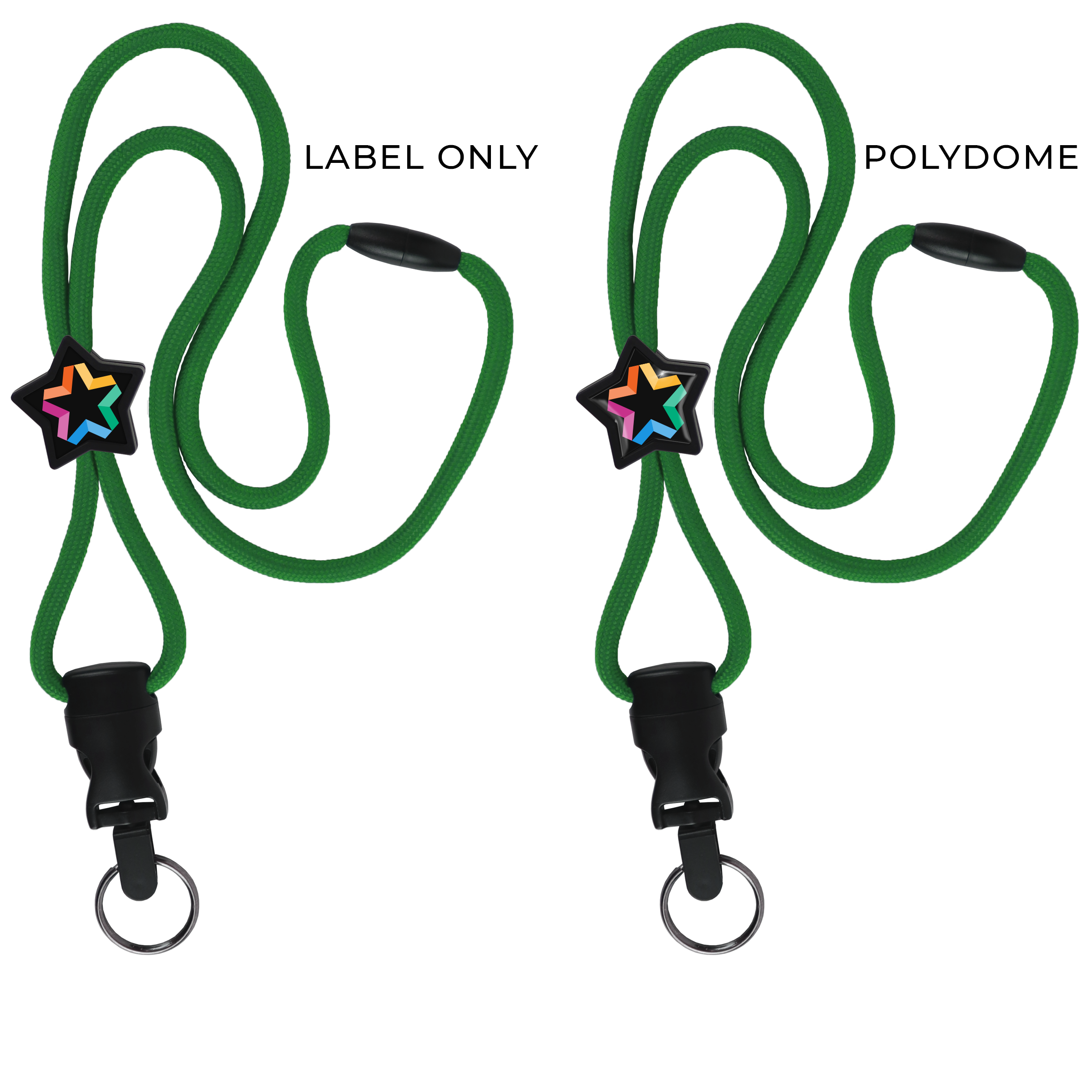 BH086 | Braided Lanyard with Star Slider