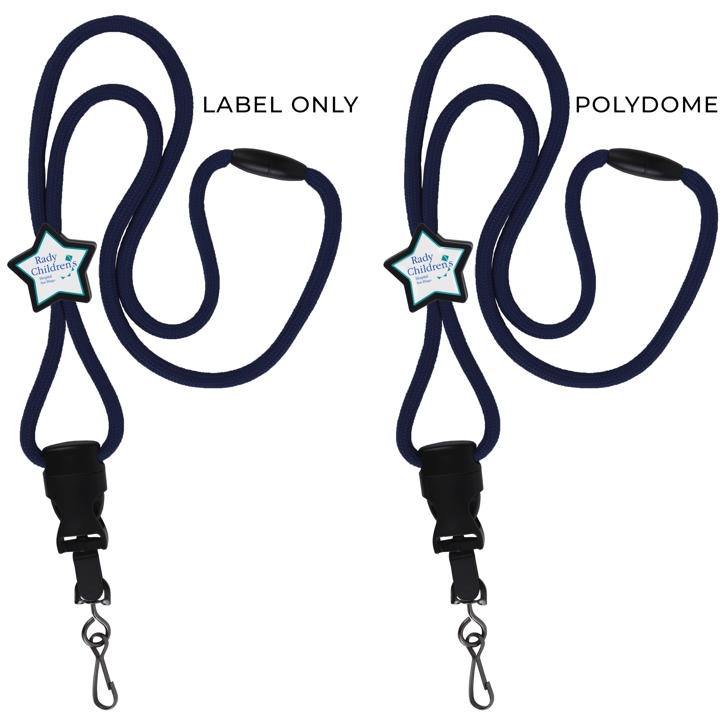 BH086 | Braided Lanyard with Star Slider