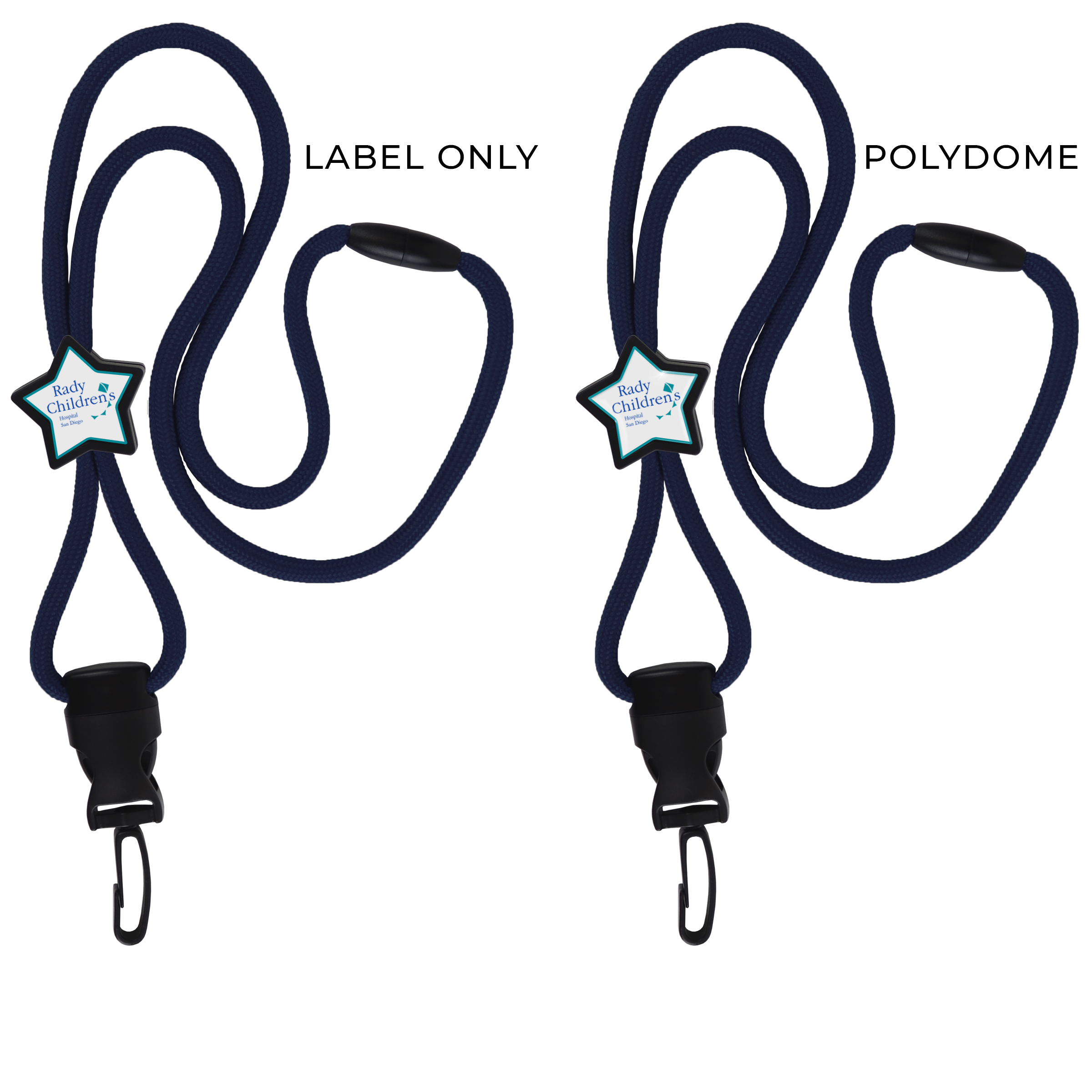 BH086 | Braided Lanyard with Star Slider