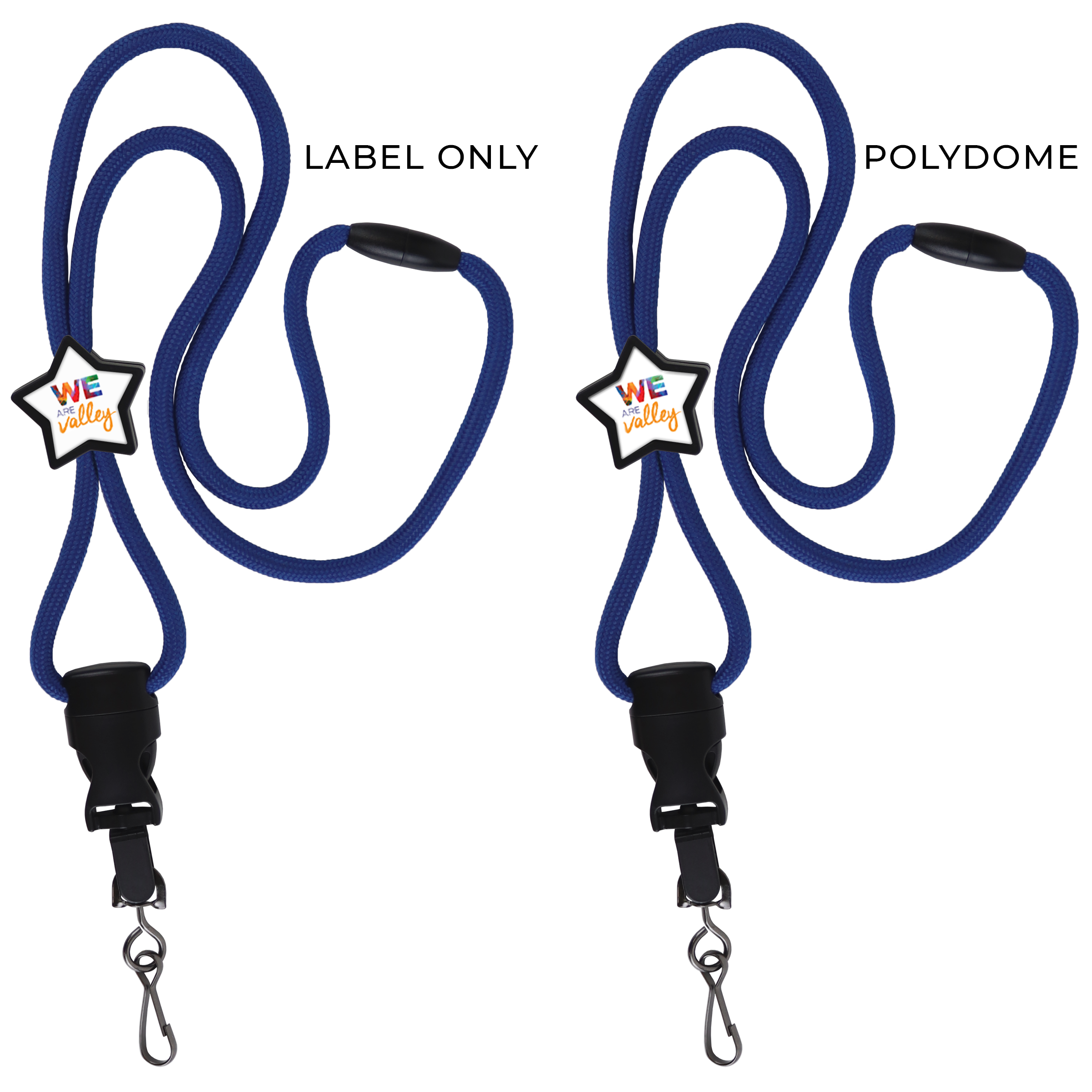 BH086 | Braided Lanyard with Star Slider