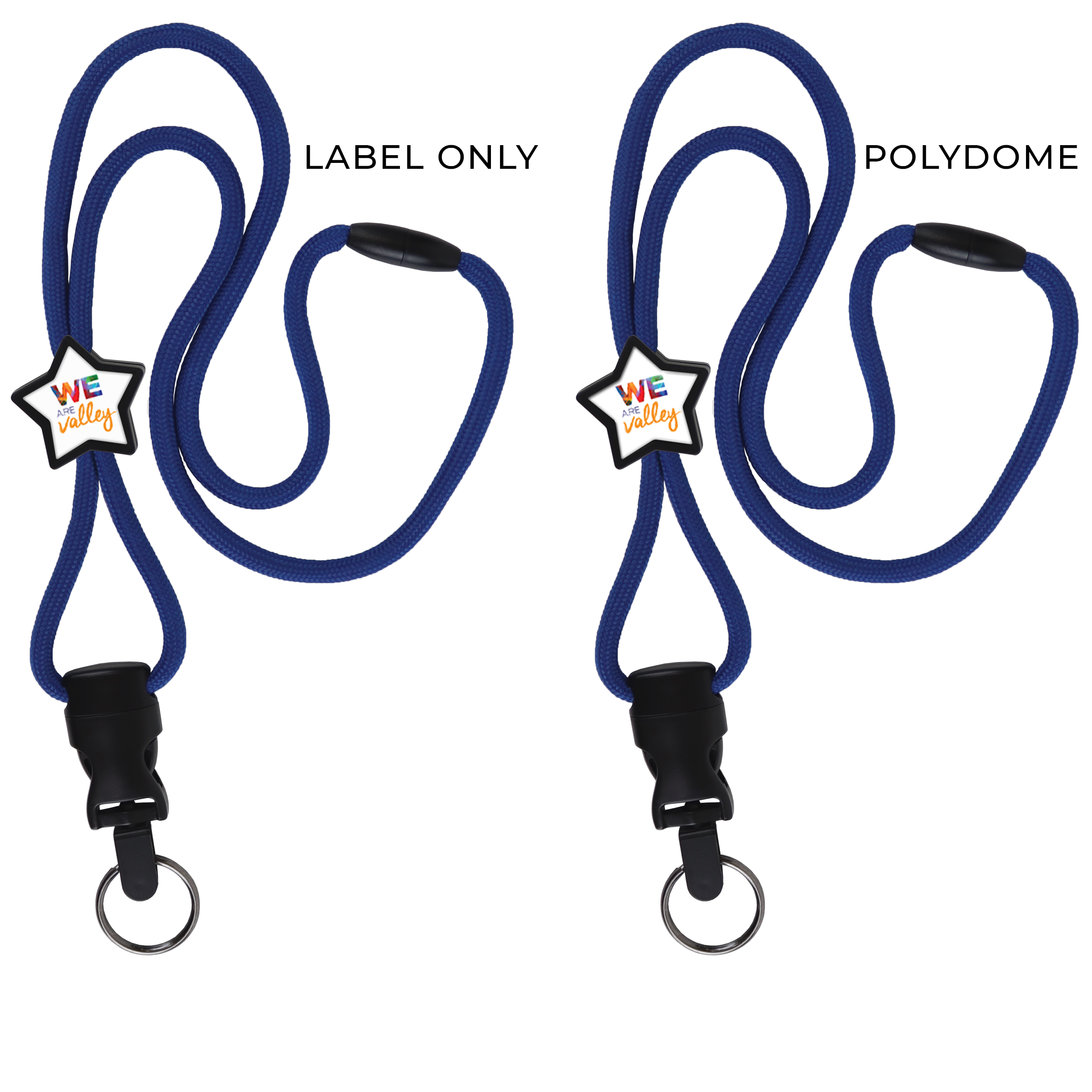 BH086 | Braided Lanyard with Star Slider