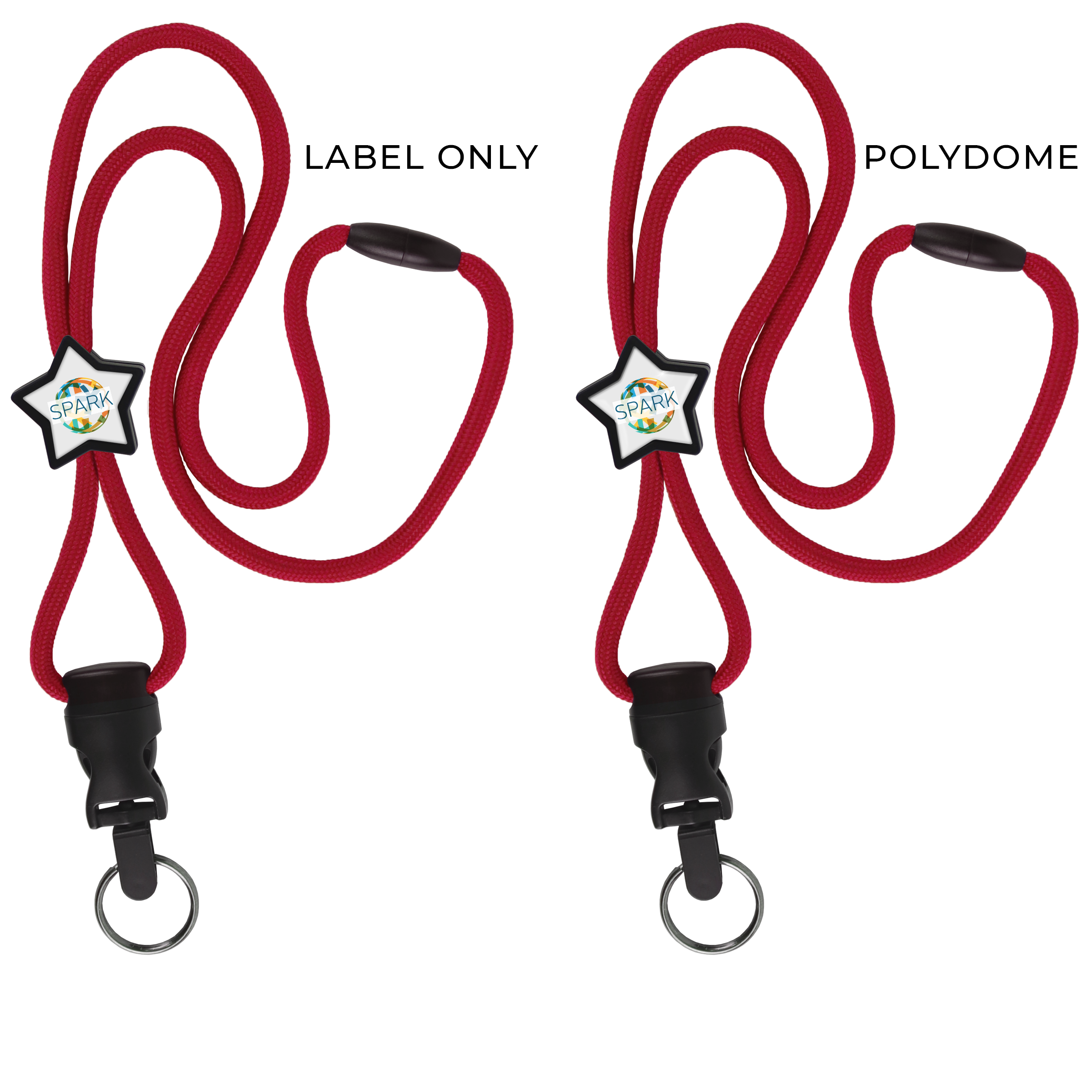 BH086 | Braided Lanyard with Star Slider