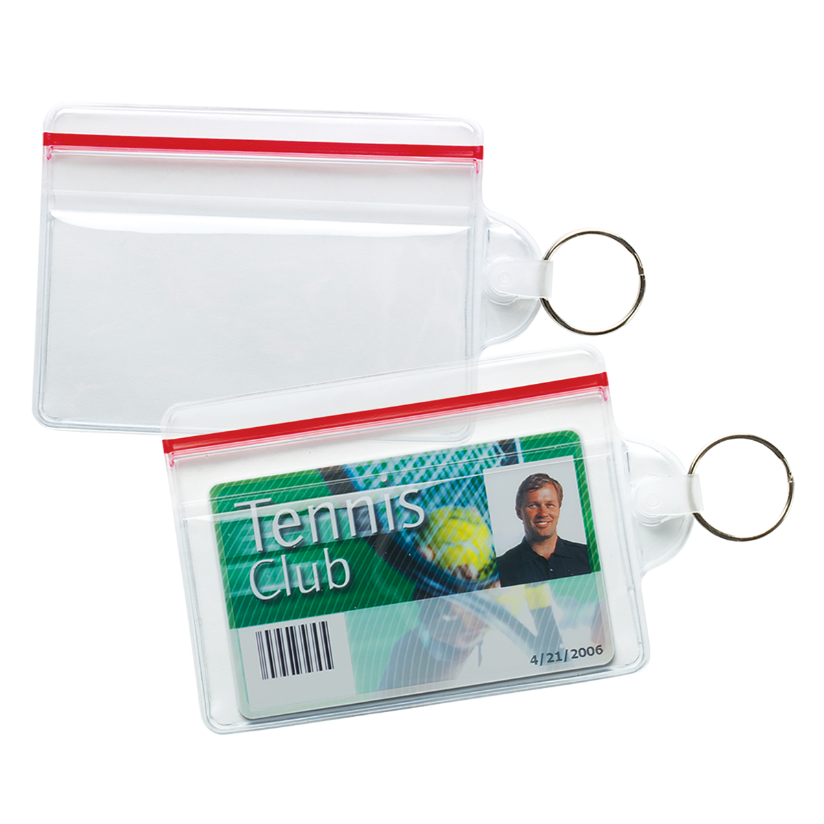 BH1111 | Sealable Card Holder with Split Ring