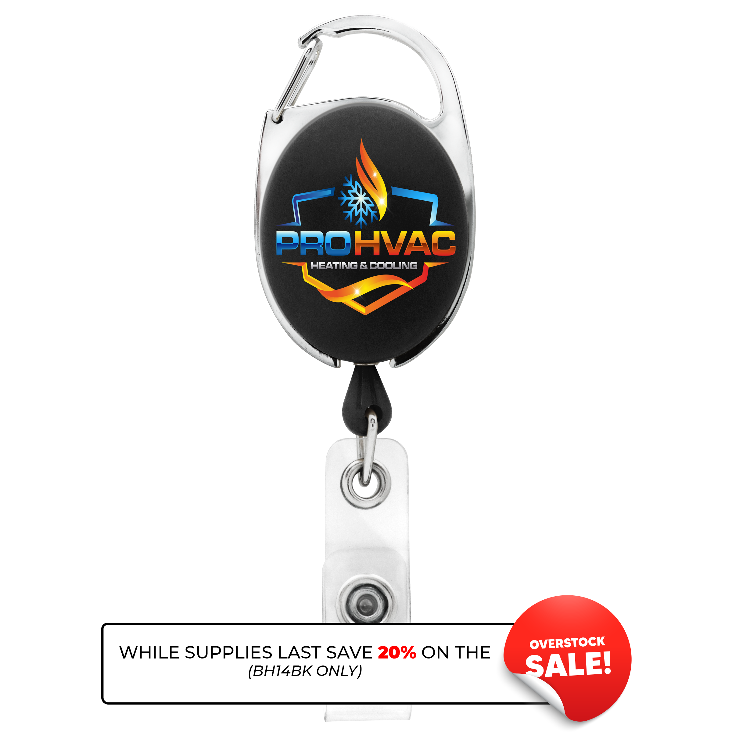 BH14 | Bubble Carabiner Badge Reel