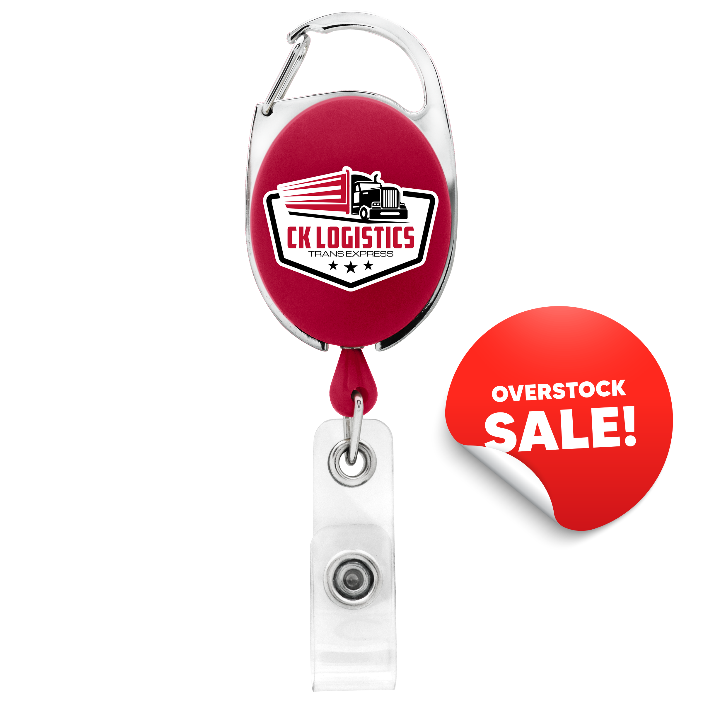 OVERSTOCK:: BH14RD | Bubble Carabiner Badge Reel