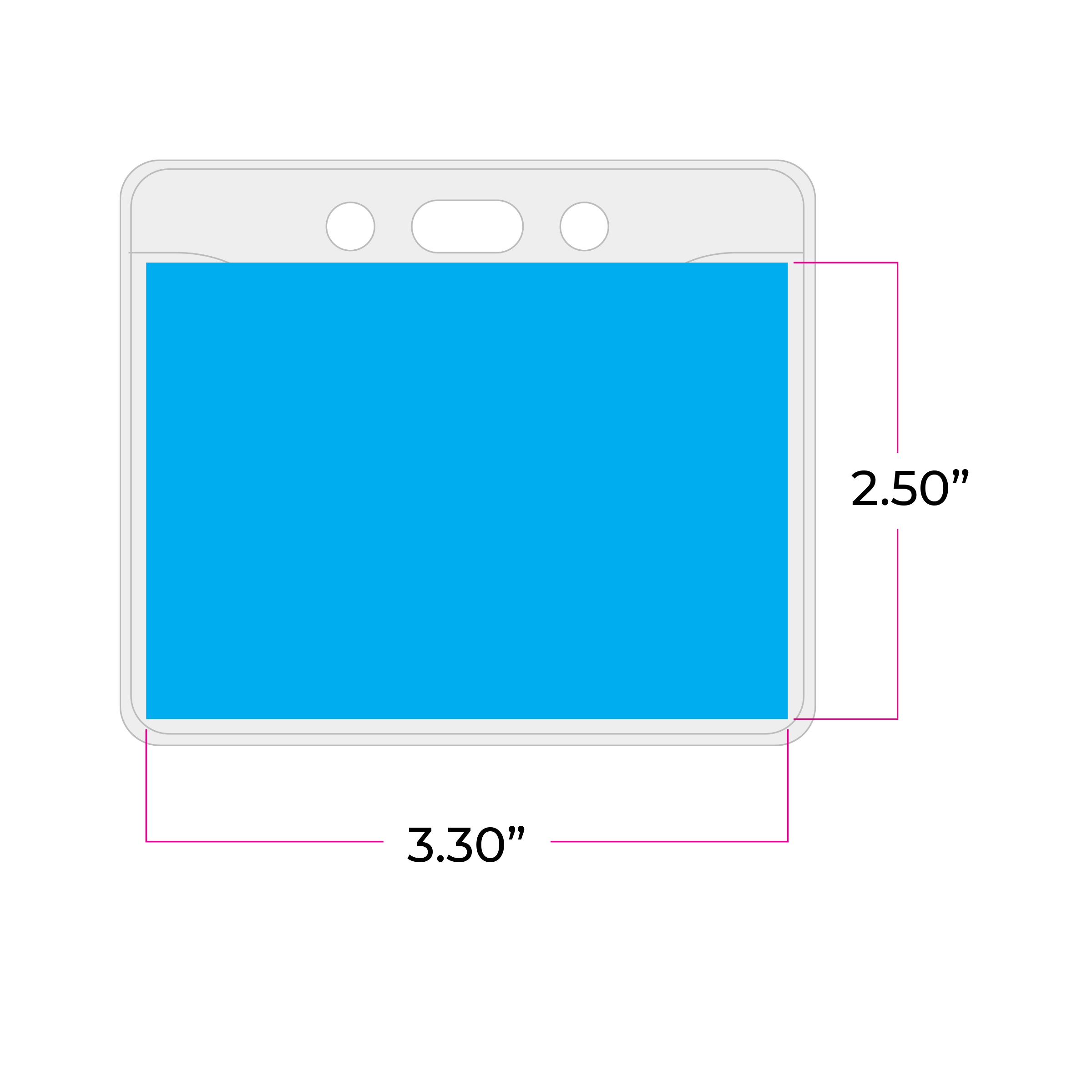 BH1510 | Clear Horizontal Vinyl Card Holder