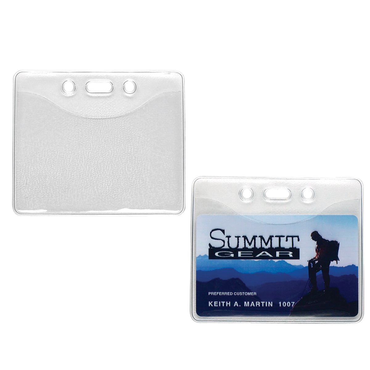 BH1510 | Clear Horizontal Vinyl Card Holder