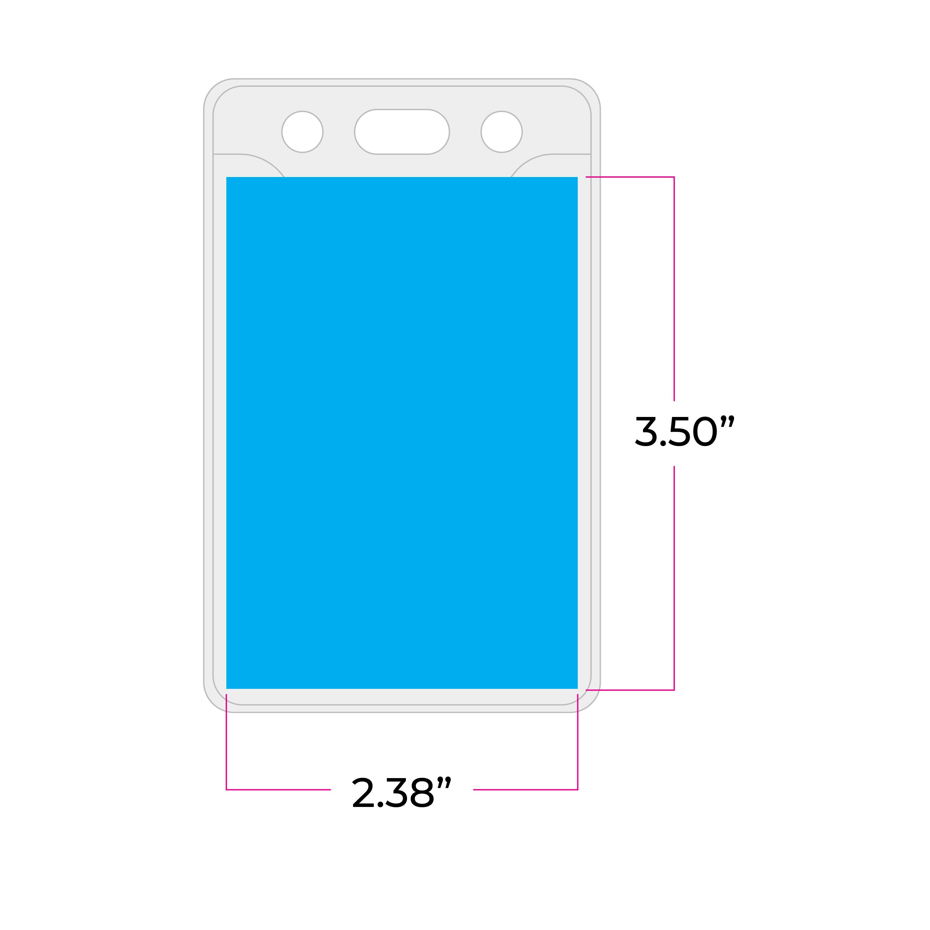 BH1511 | Clear Vertical Card Holder