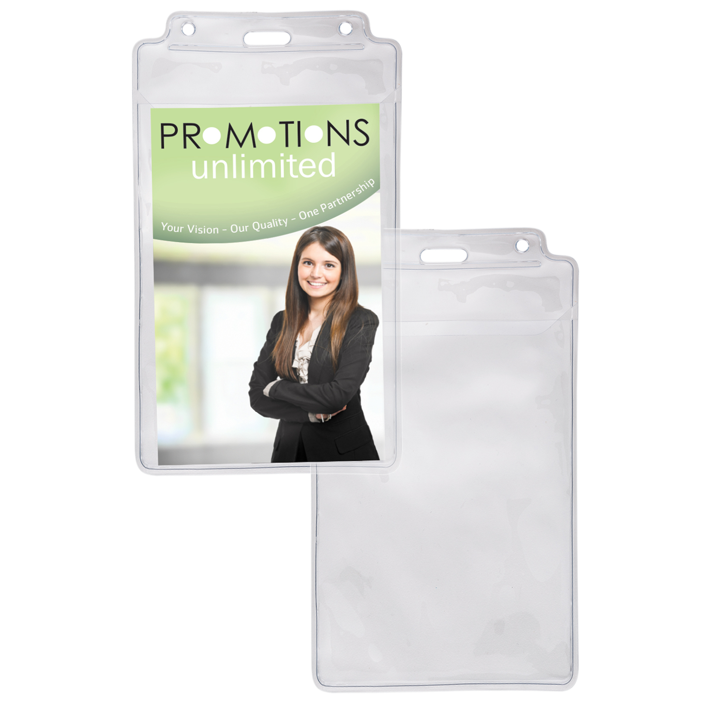 BH1600 | Olympic Size Vinyl Badge Holder with Overlay Top Flap