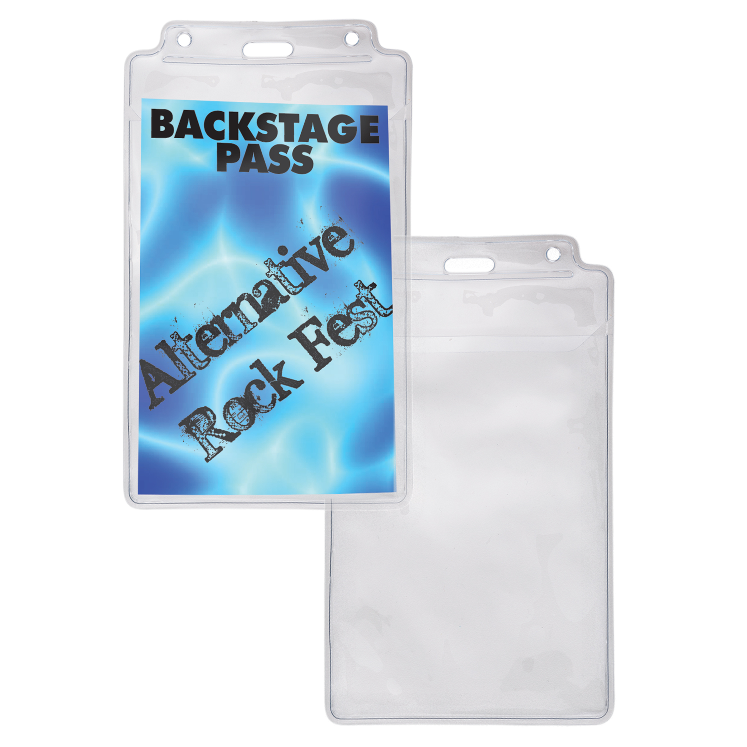 BH1605 | Event Size Vinyl Badge Holder with Overlay Top Flap